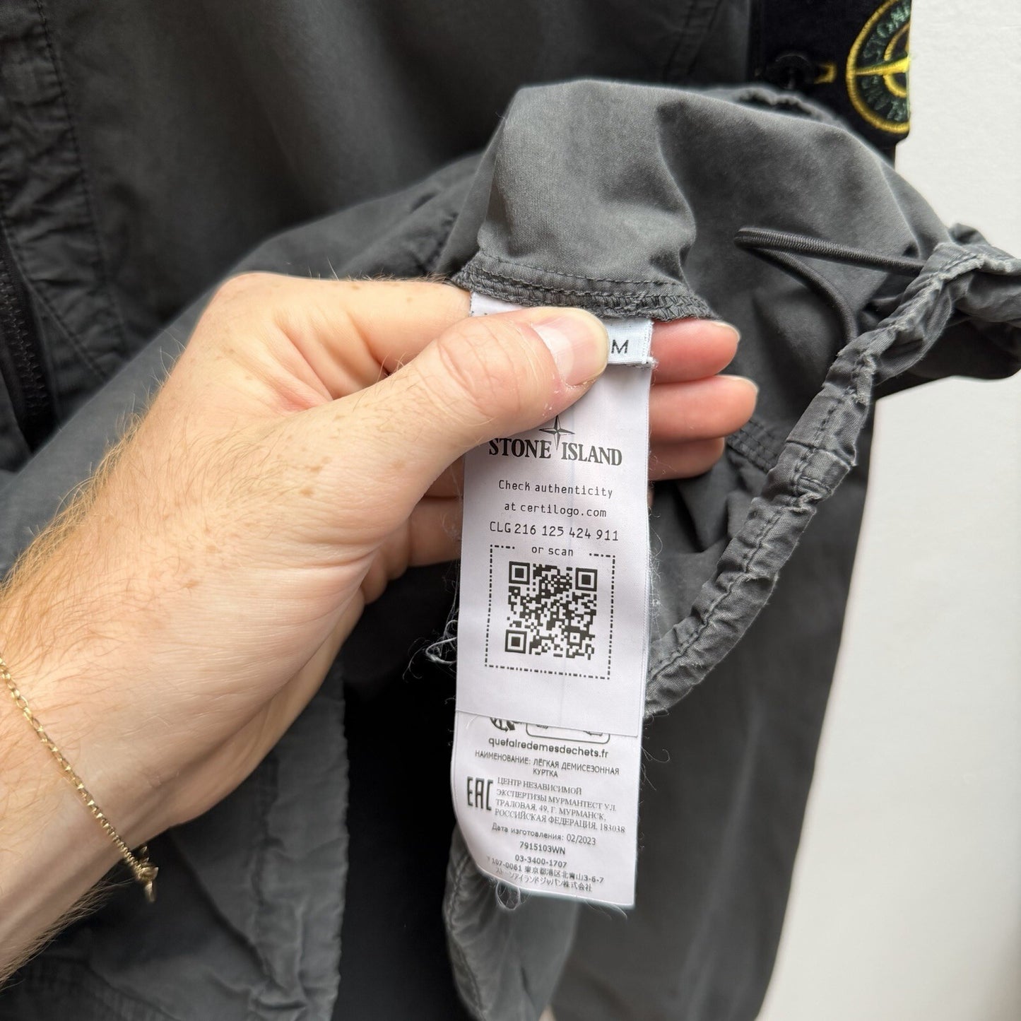 Stone island Hooded Overshirt Half Zip (M)