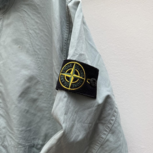 Stone Island Cupro Cotton Twill Smock Jacket light blue (L)
