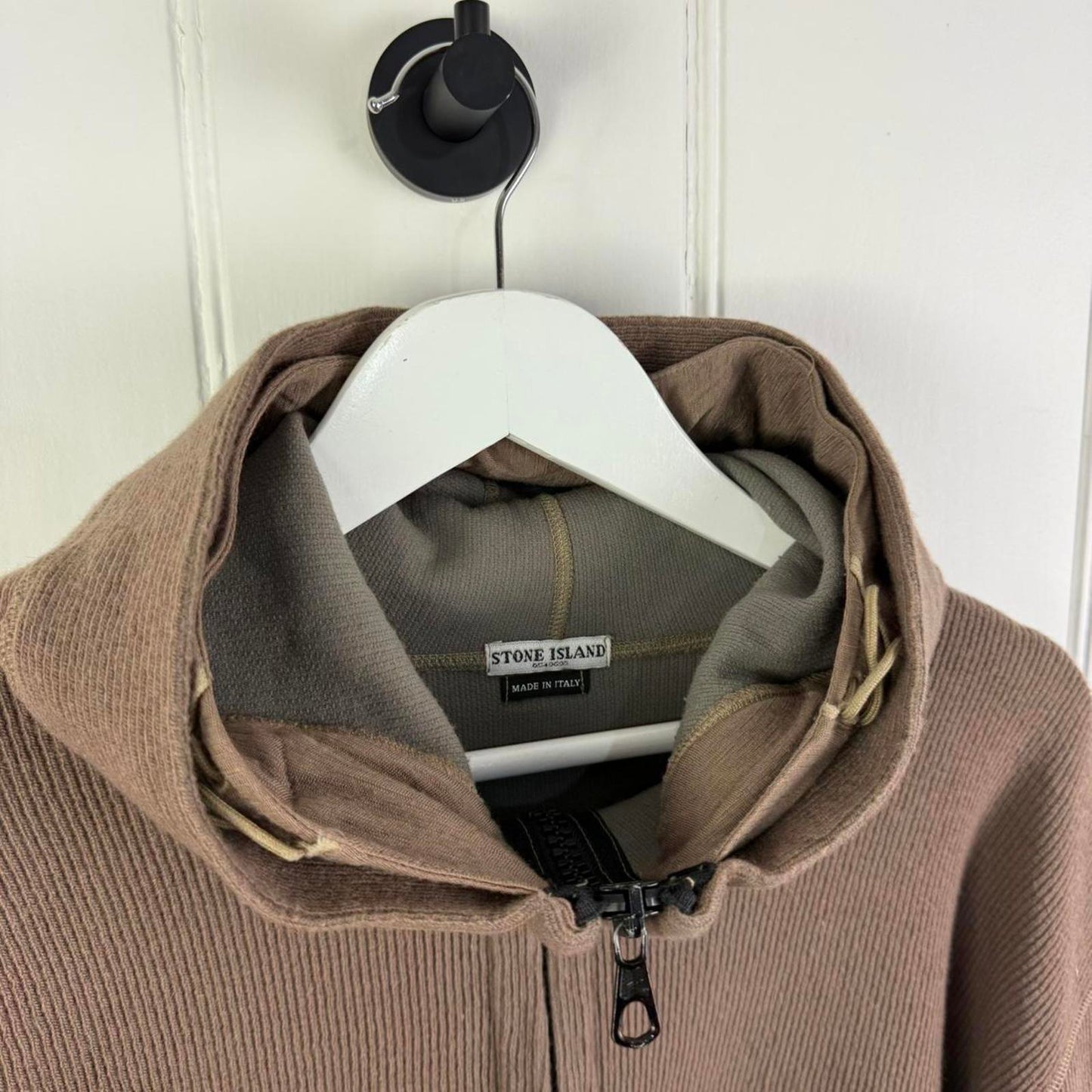 Stone Island Ribbed Knit Hoodie (XL)