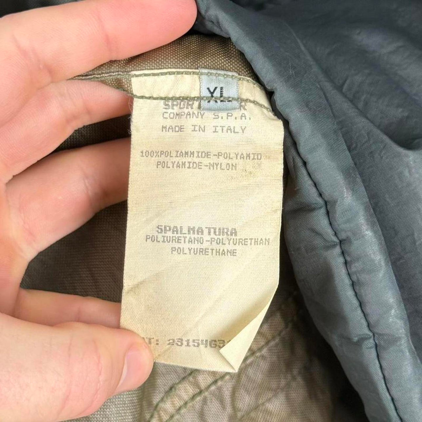 1995 Stone Island Formula Steel Parka Jacket Olive (XL)