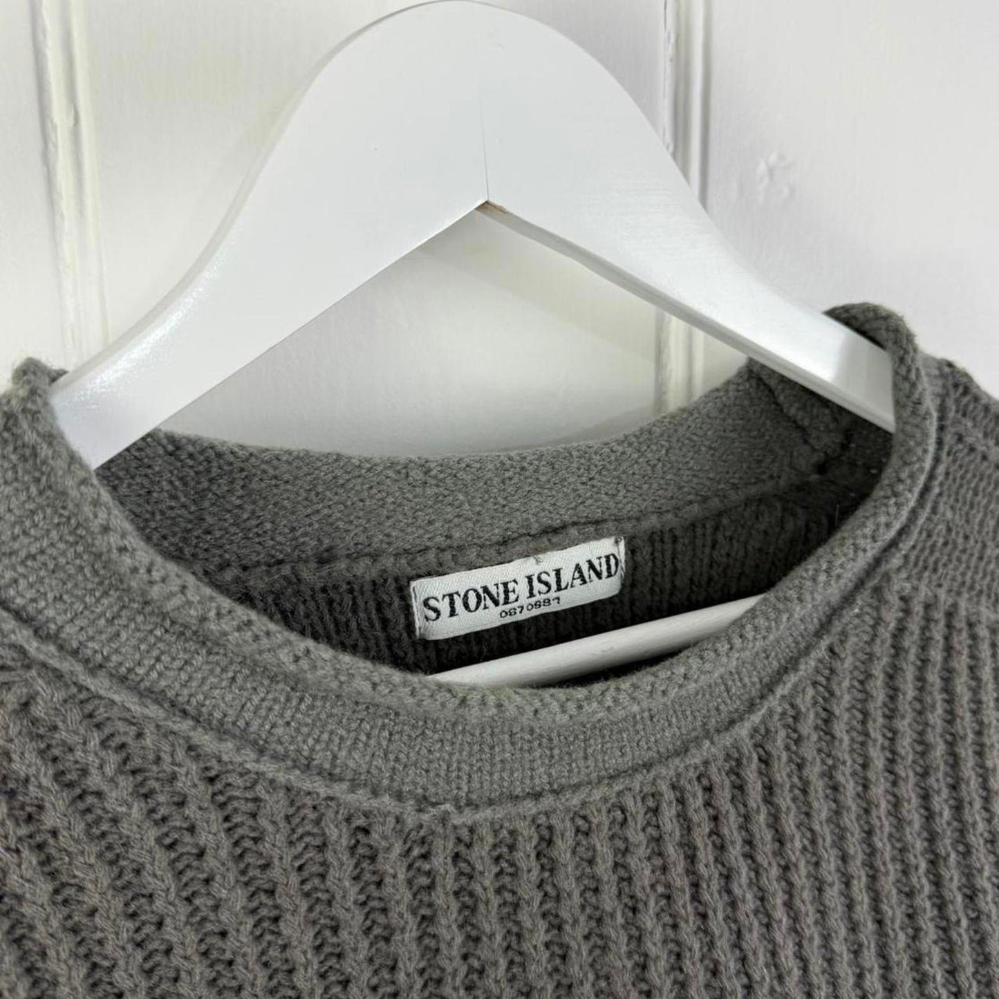 Mid 00s Stone Island Chunky Knit Jumper (XL)
