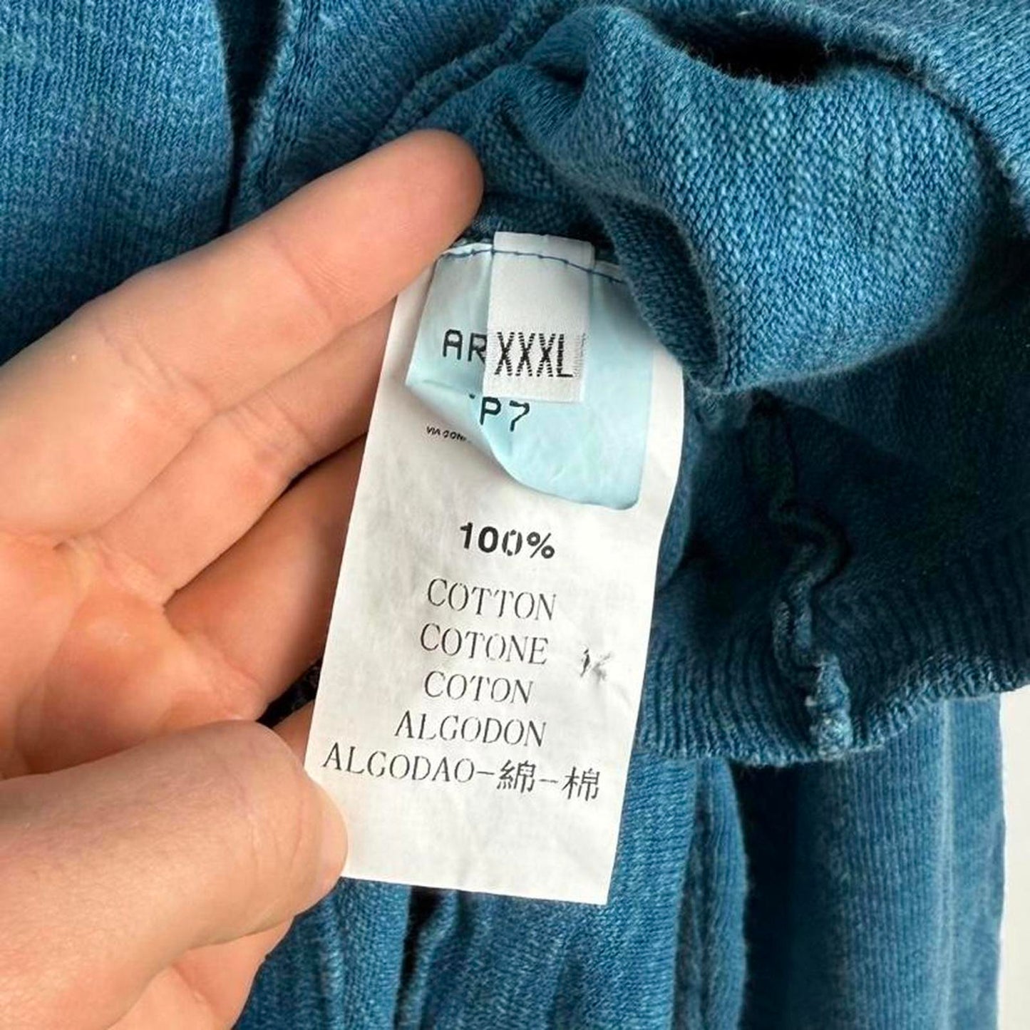 Stone Island Long Sleeve Polo Shirt Blue (XXL)