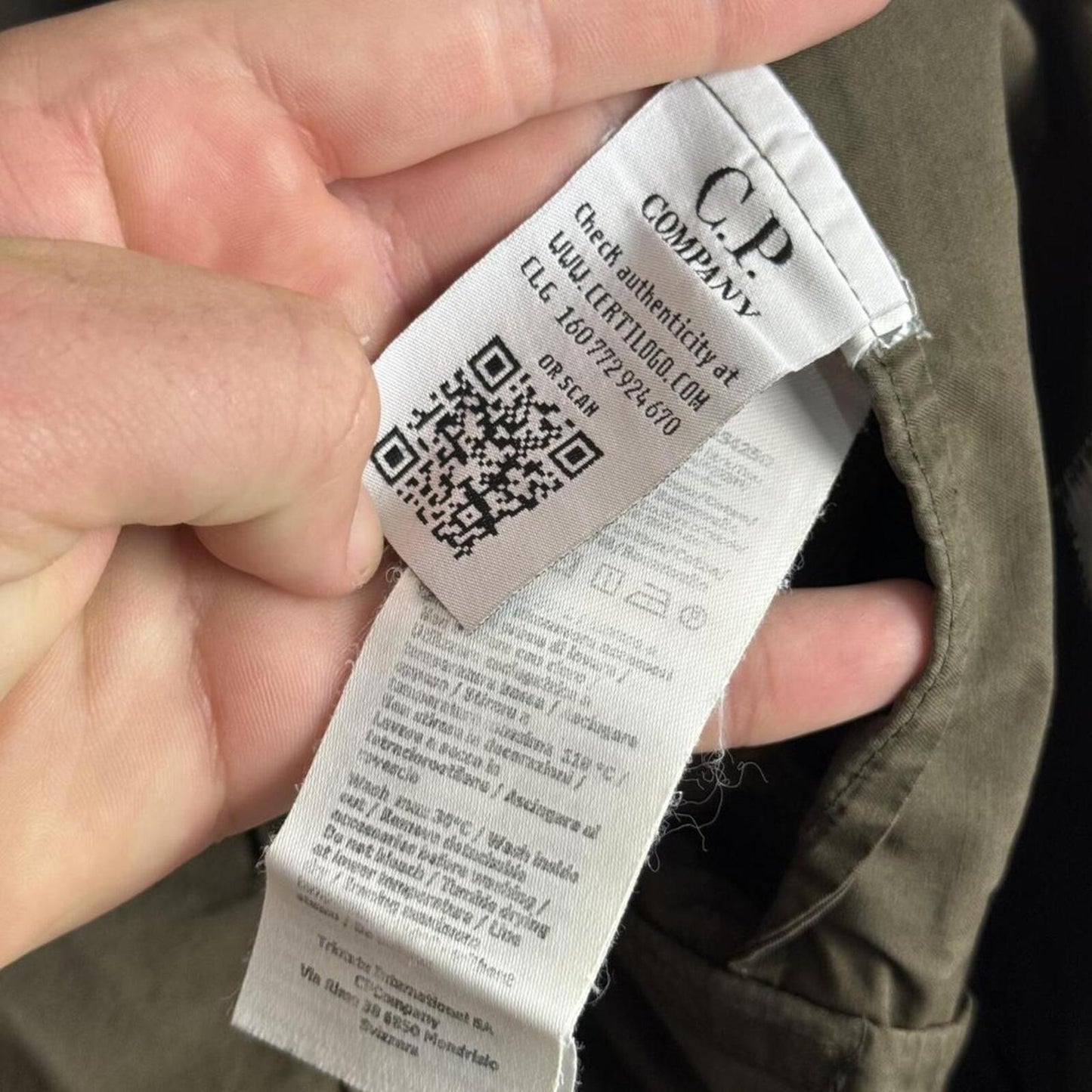 CP Company Cotton Canvas Jacket Olive (L)