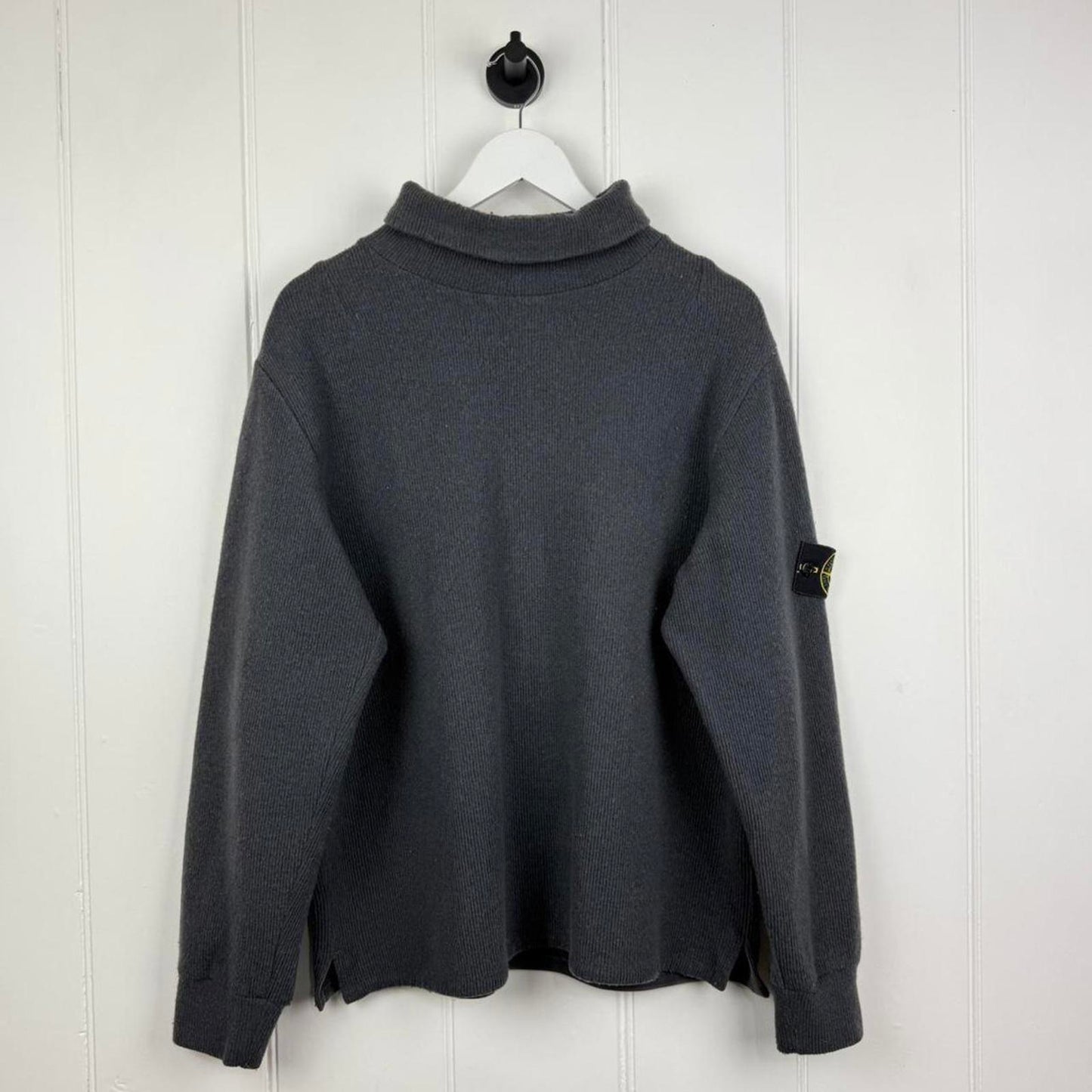 Early 00s Stone Island Mock Neck Jumper (XL)