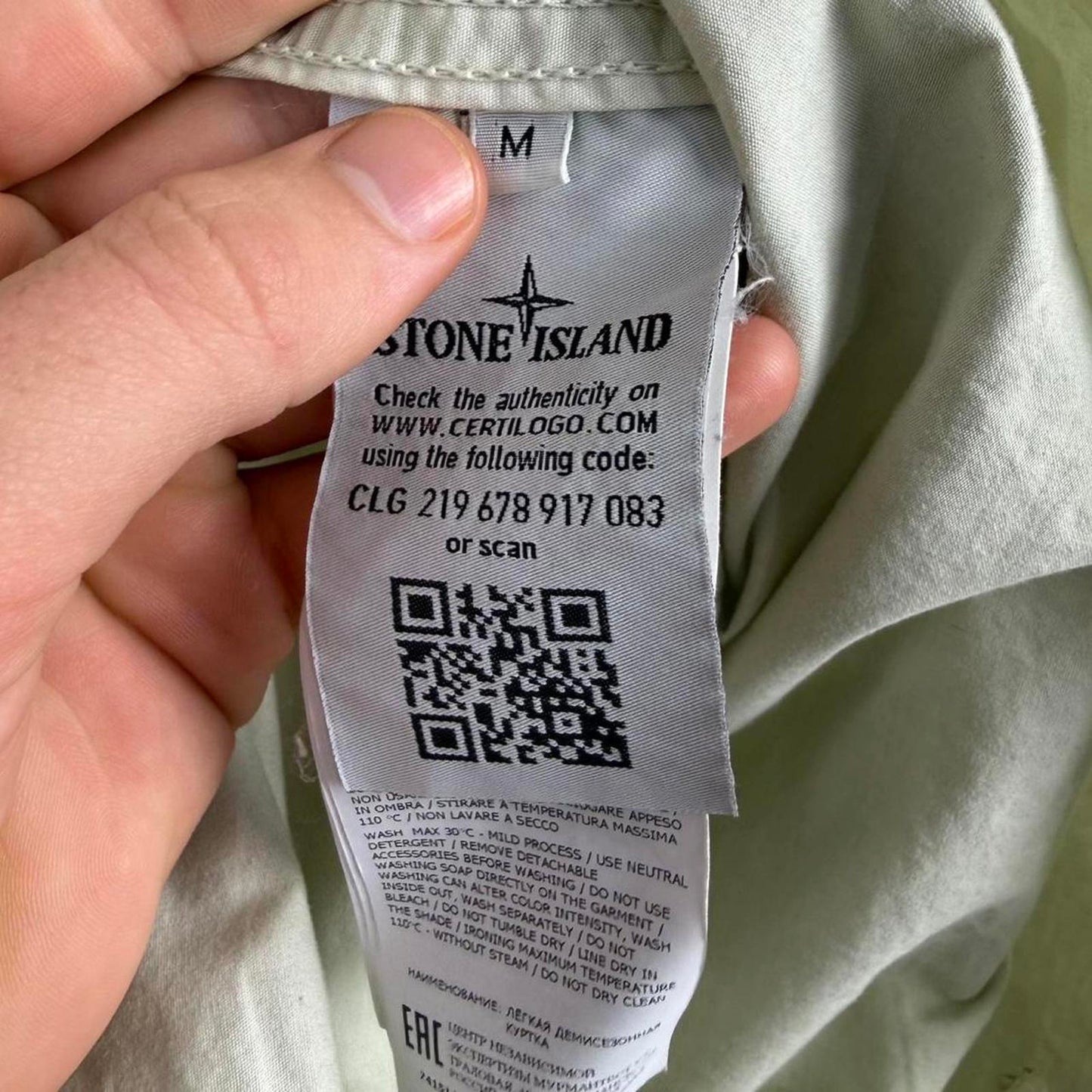 Stone Island Overshirt Light Green (M)