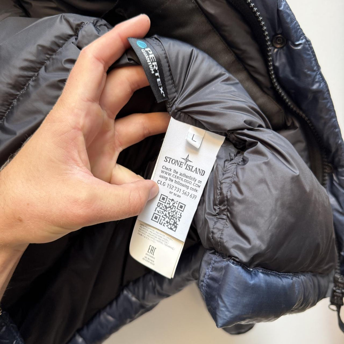 Stone Island Pertex Quantum Y Down Jacket (L)