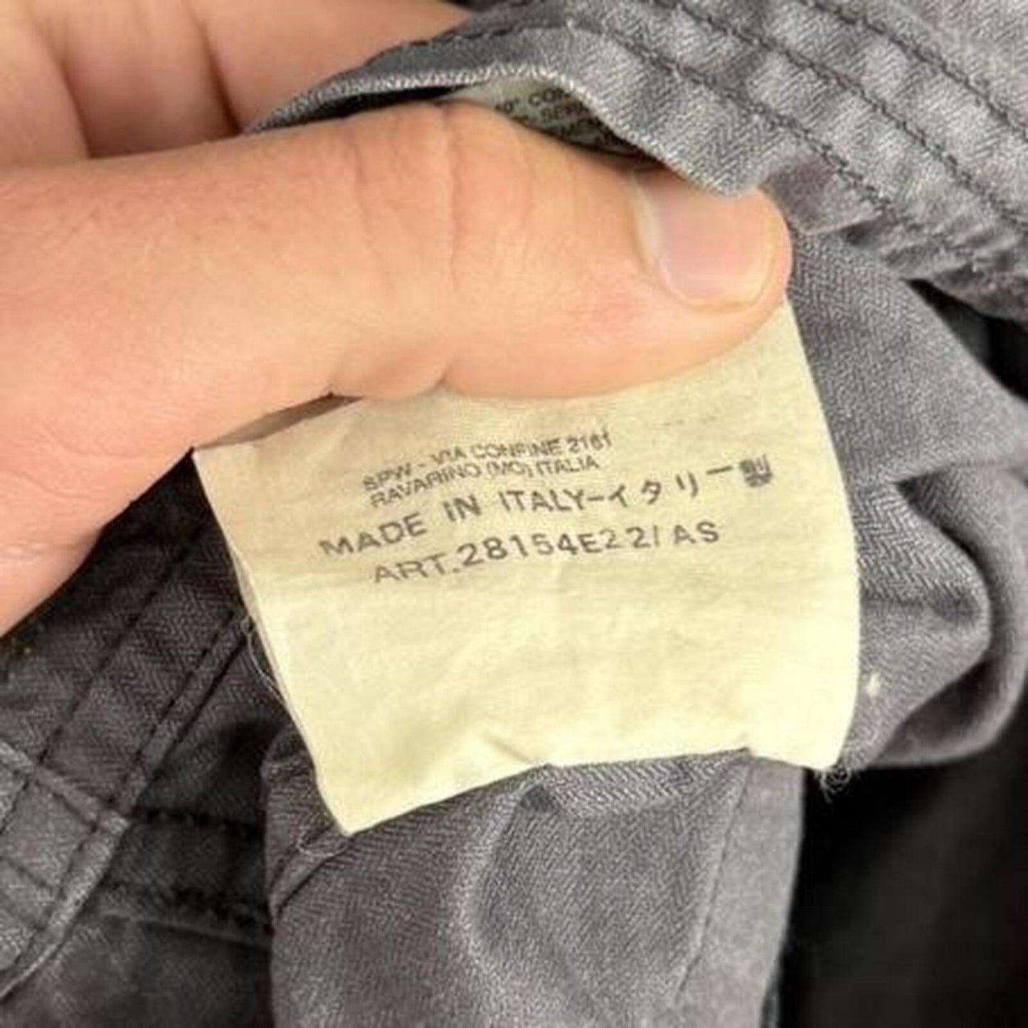 Stone Island Late 90s Cropped Jacket Grey (M)