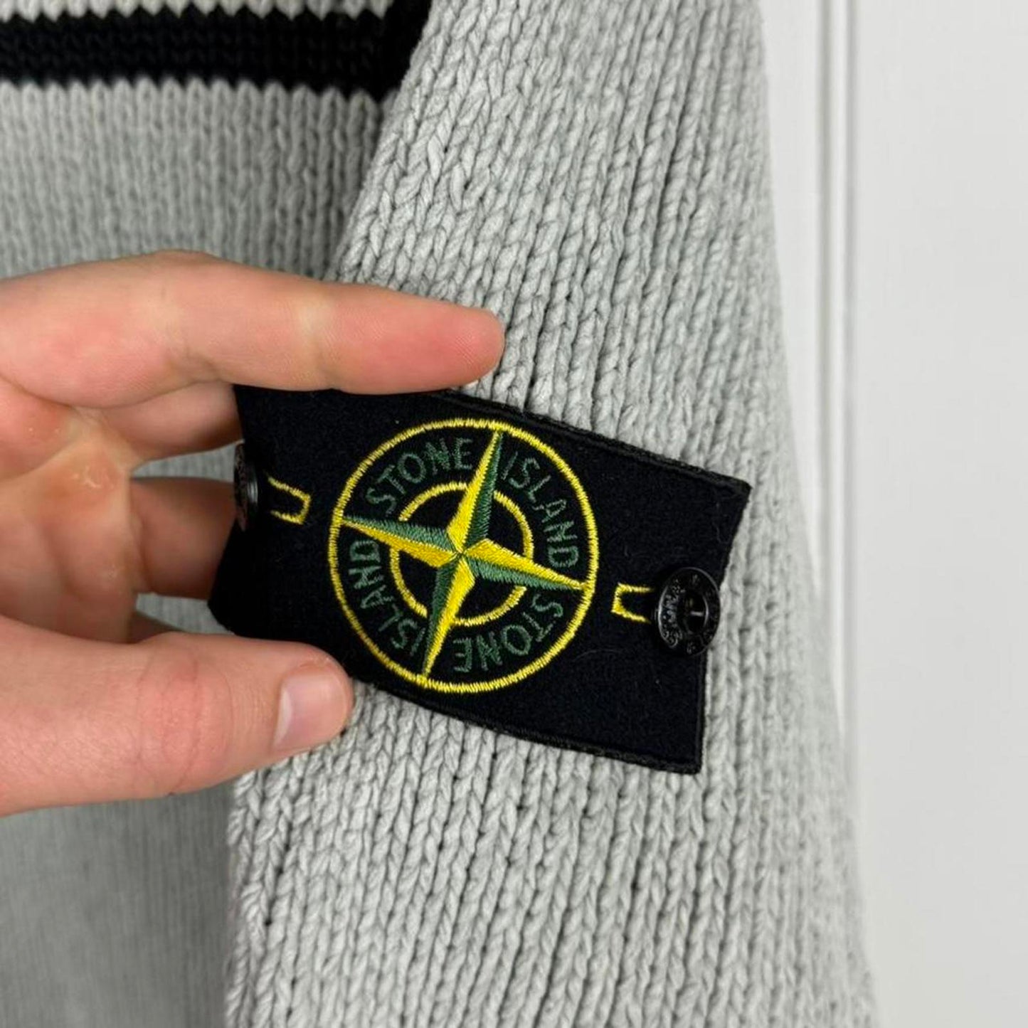 Stone Island Zip Neck Knit (S/M)
