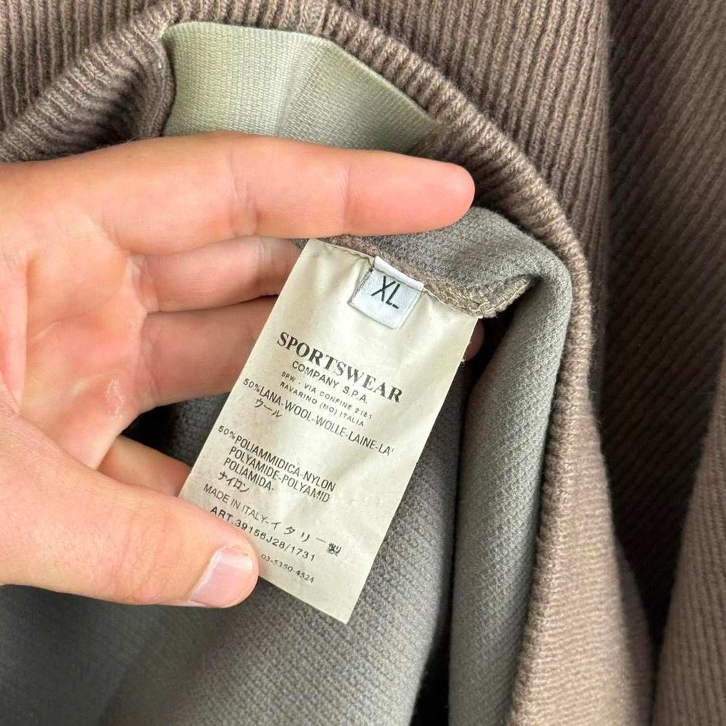Stone Island Ribbed Knit Hoodie (XL)