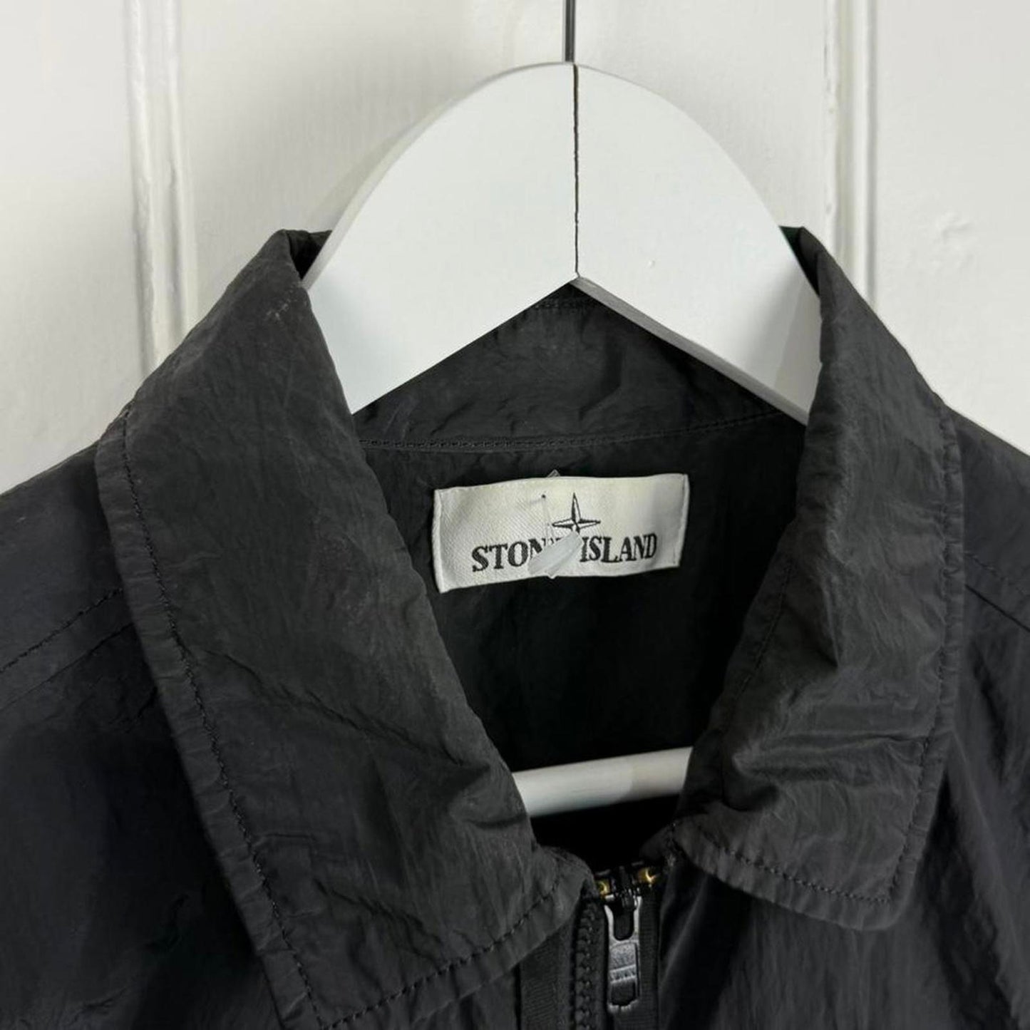 Stone Island Nylon Metal Over Shirt in Black (L)