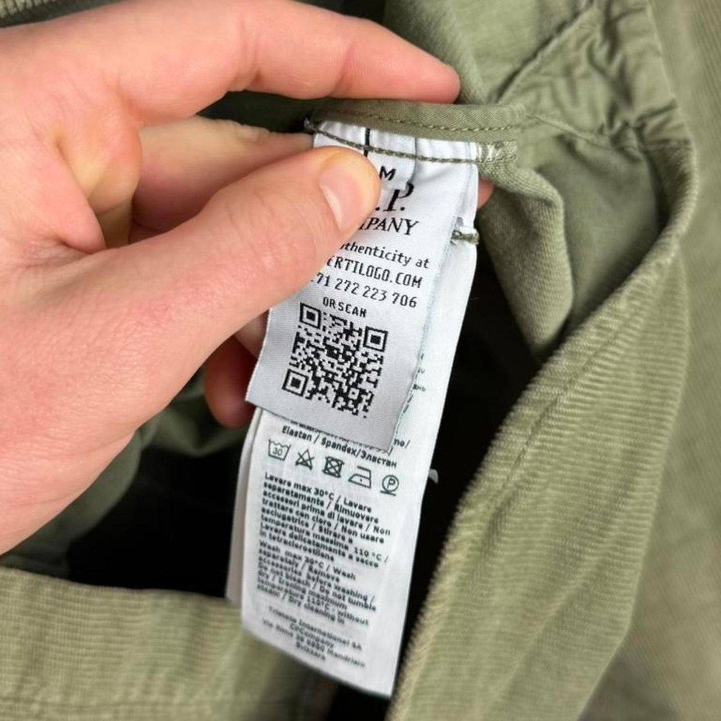 C.P. Company Corduroy Overshirt Olive (M)