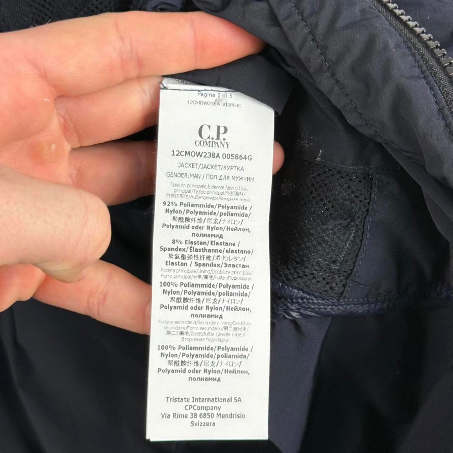 C.P. Company Nycra-R Garment Dyed Jacket (L)