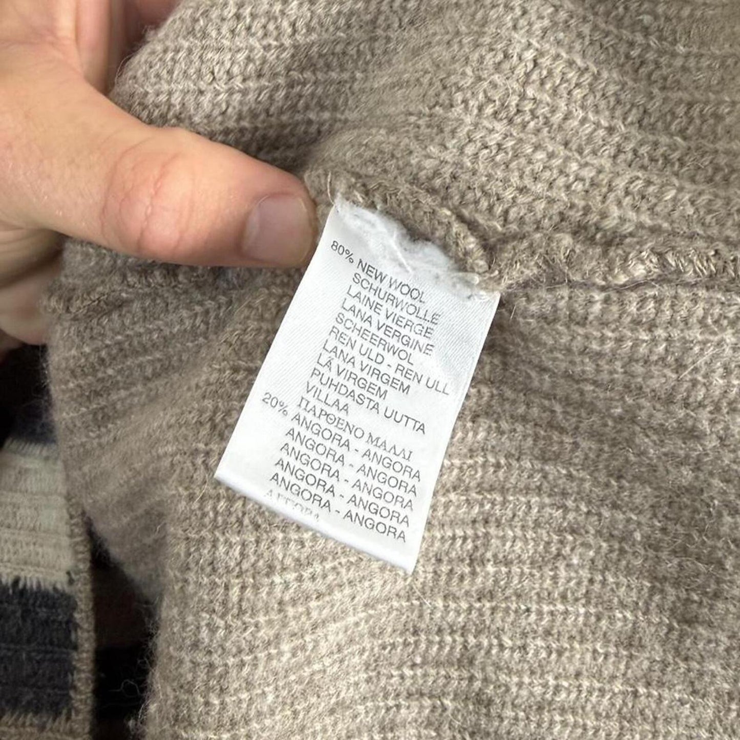 Burberry Vintage Nova Check Knit Jumper Beige (M)