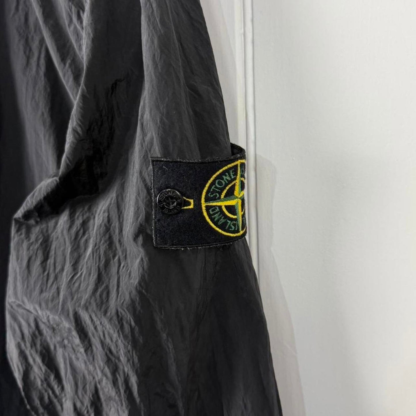 Stone Island Nylon Metal Over Shirt in Black (L)