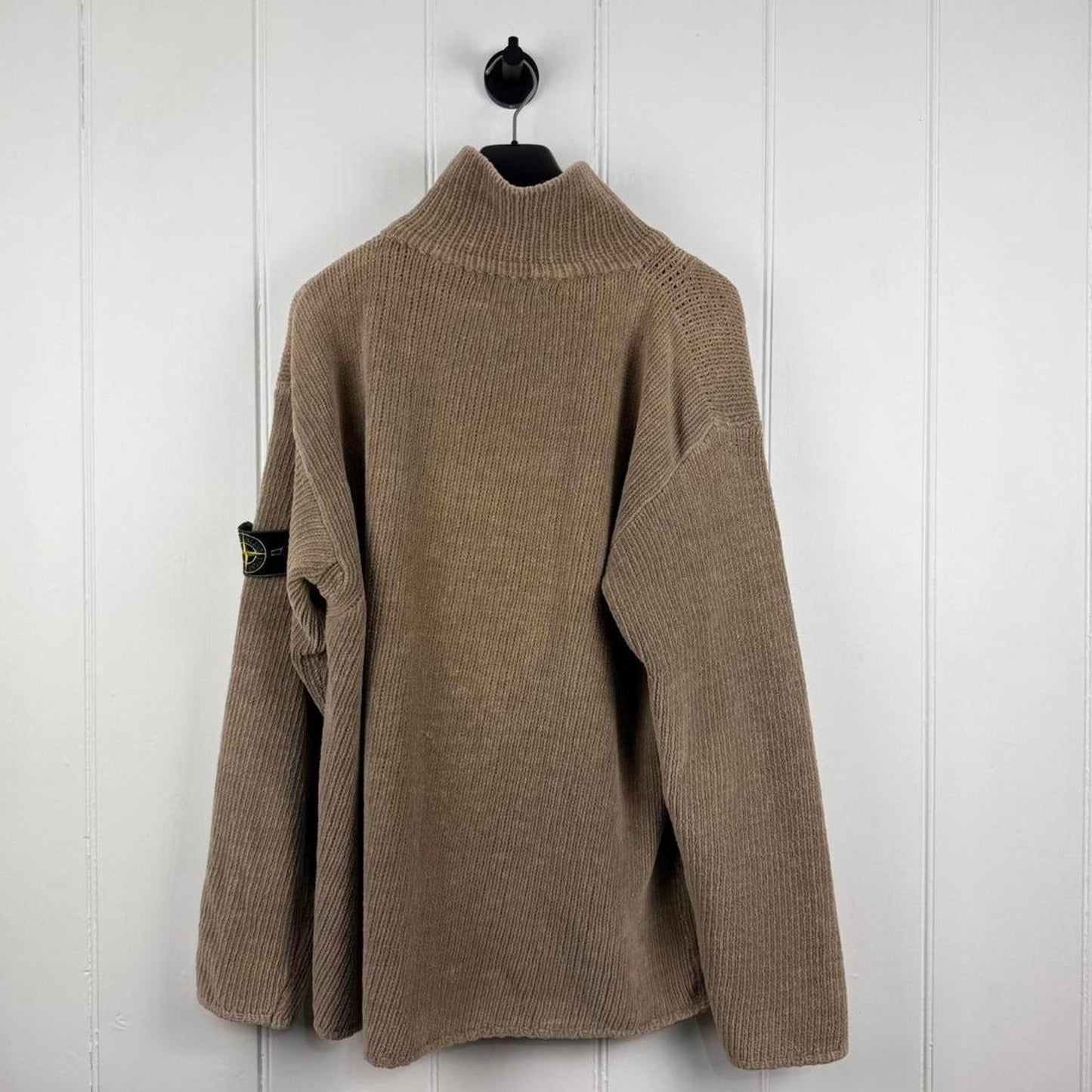 Stone Island Chenille Knit Button-Up Jumper (XL)