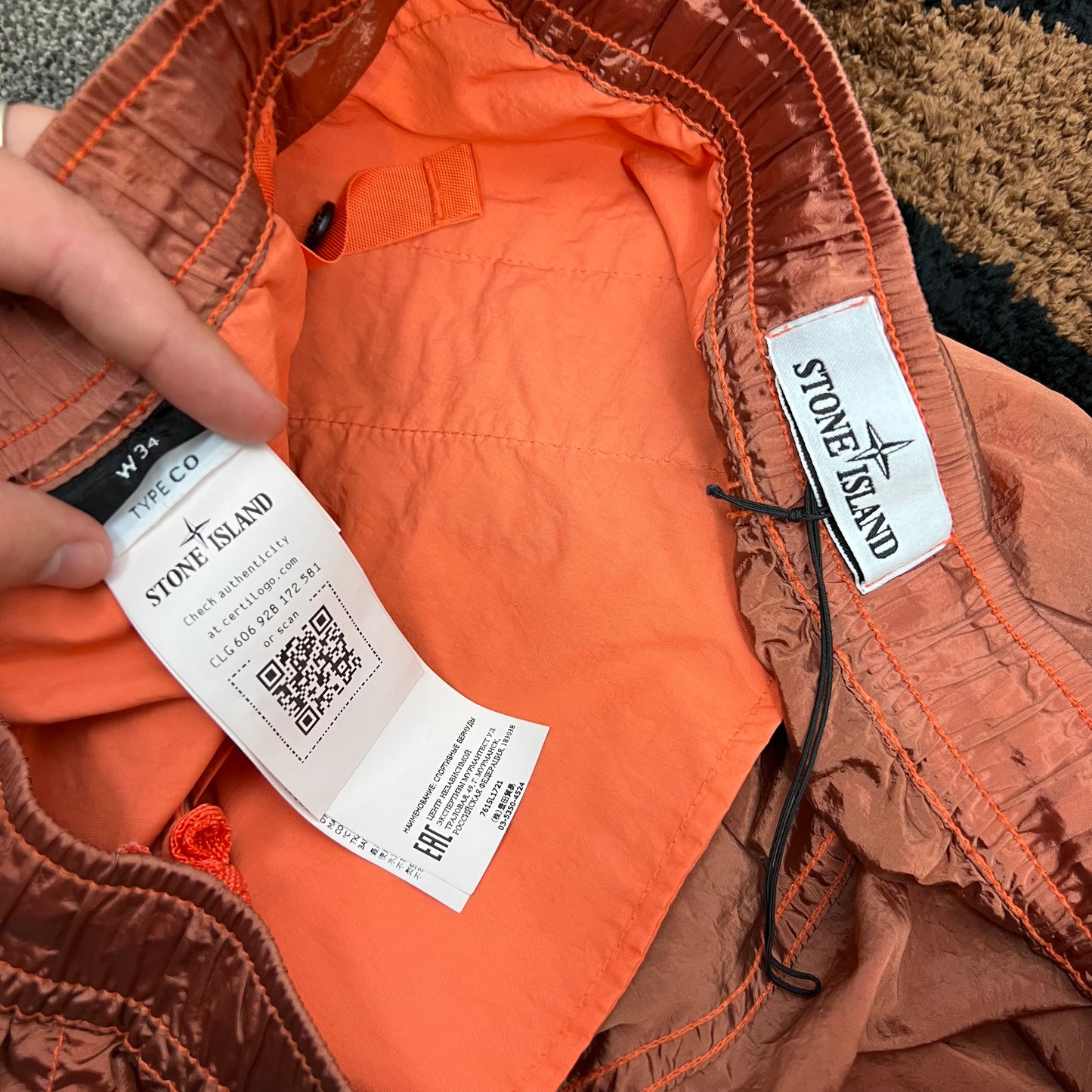 Stone Island Nylon Metal Shorts (W34”)