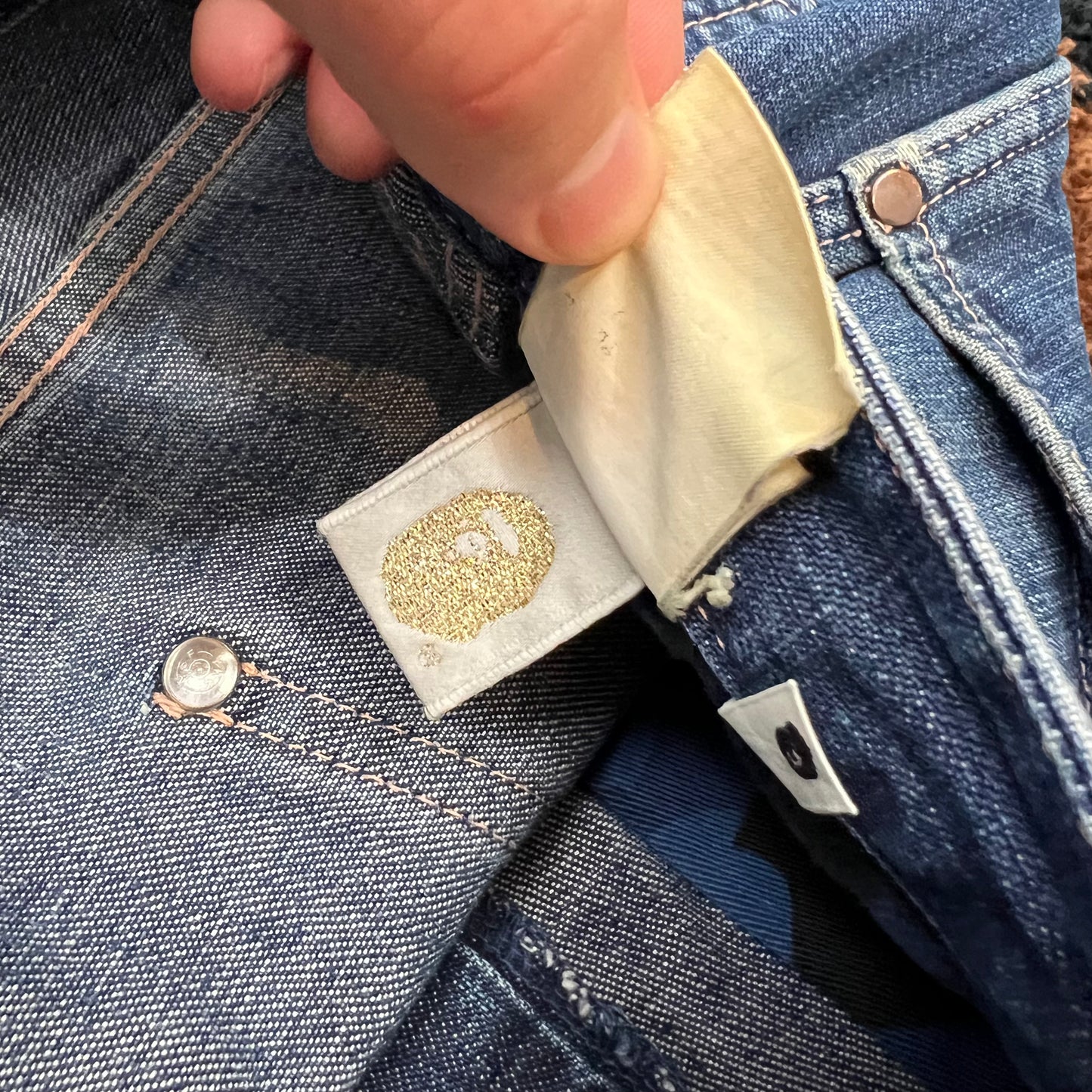 OG Bape ‘Bape Sta’ Logo Jeans (W31”)