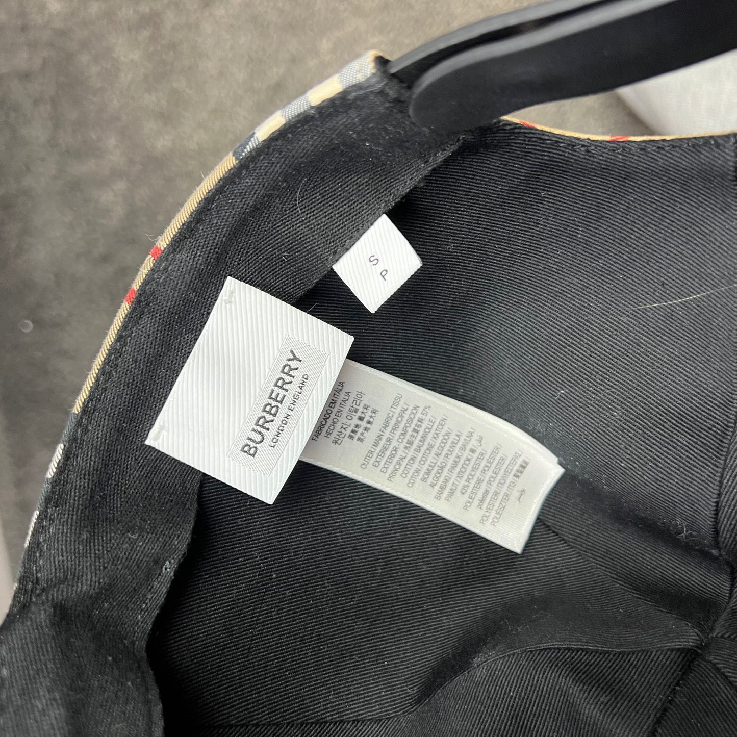 Burberry Nova Check Baseball Cap