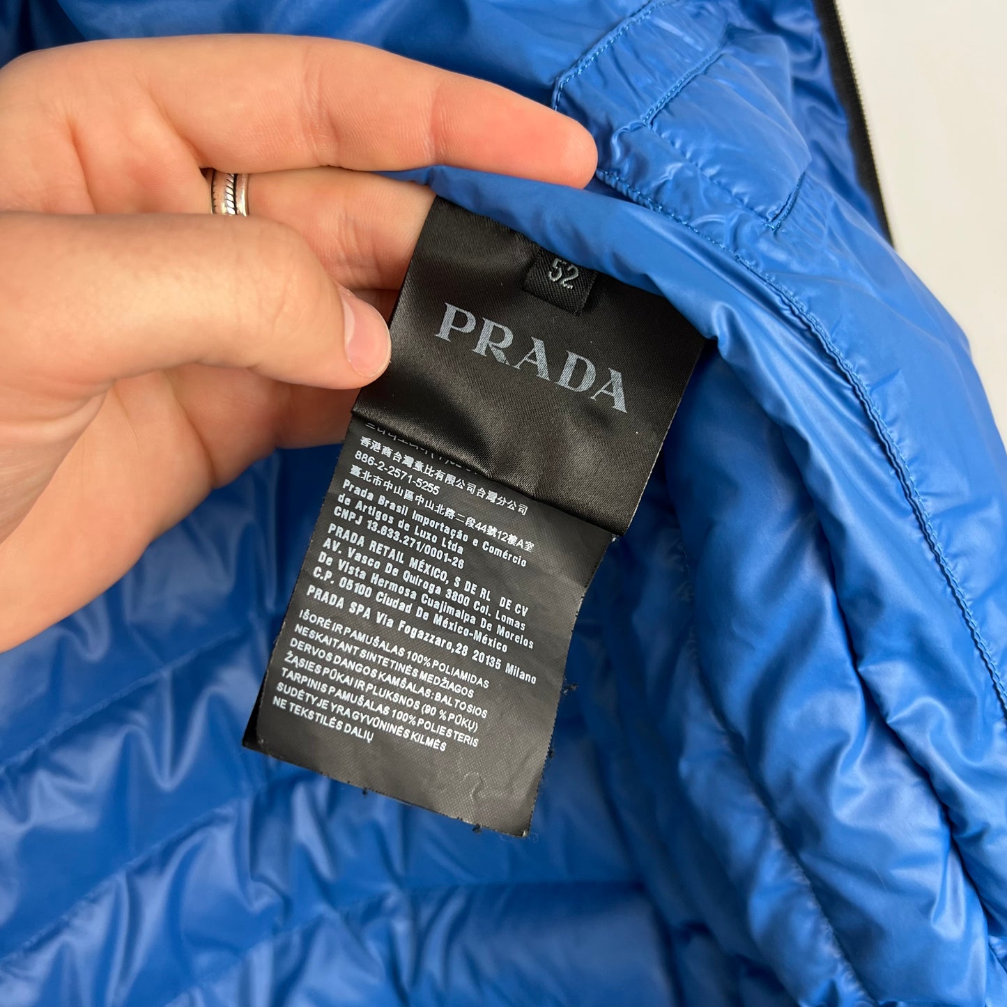 Prada Milano Lightweight Puffer