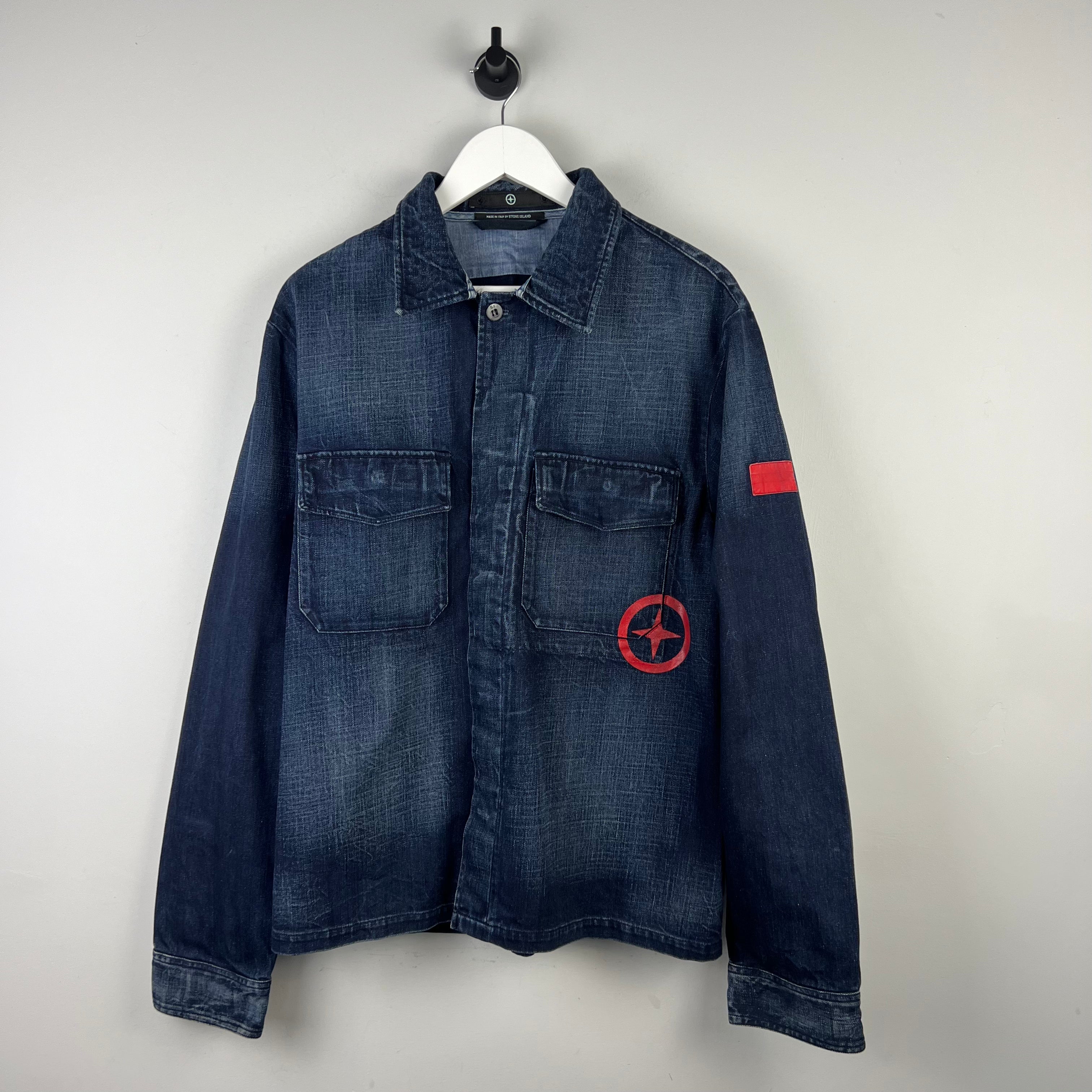 Denim jacket outlet stone island