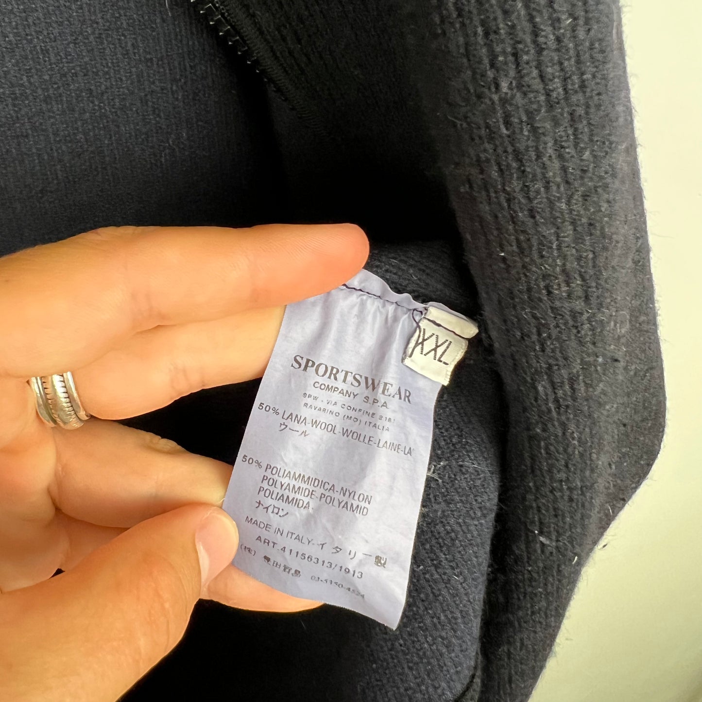 Stone Island AW/04 Spell Out Knit (XXL)