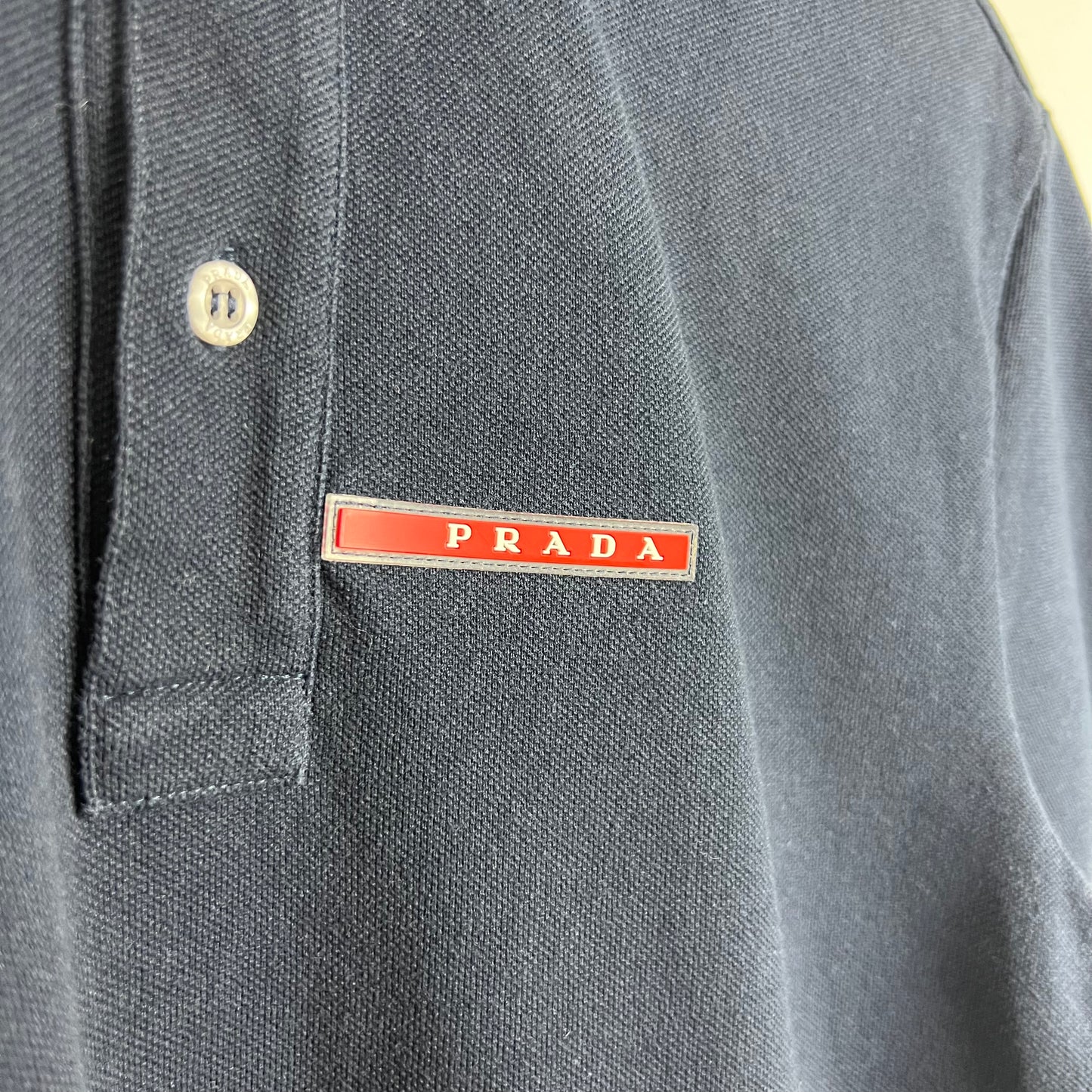 Prada Sport Logo Polo Shirt (L)