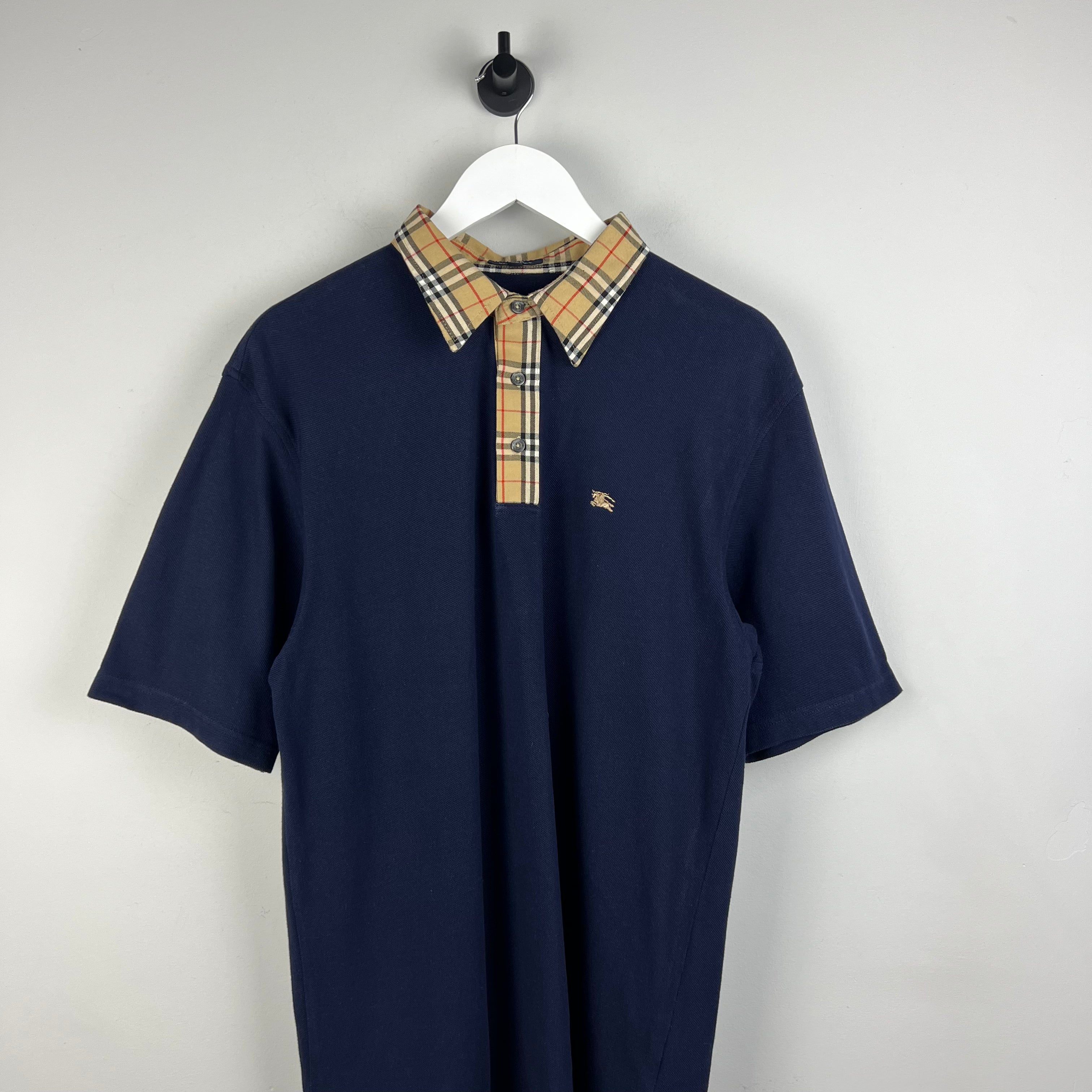 Vintage Burberry Polo Shirt L