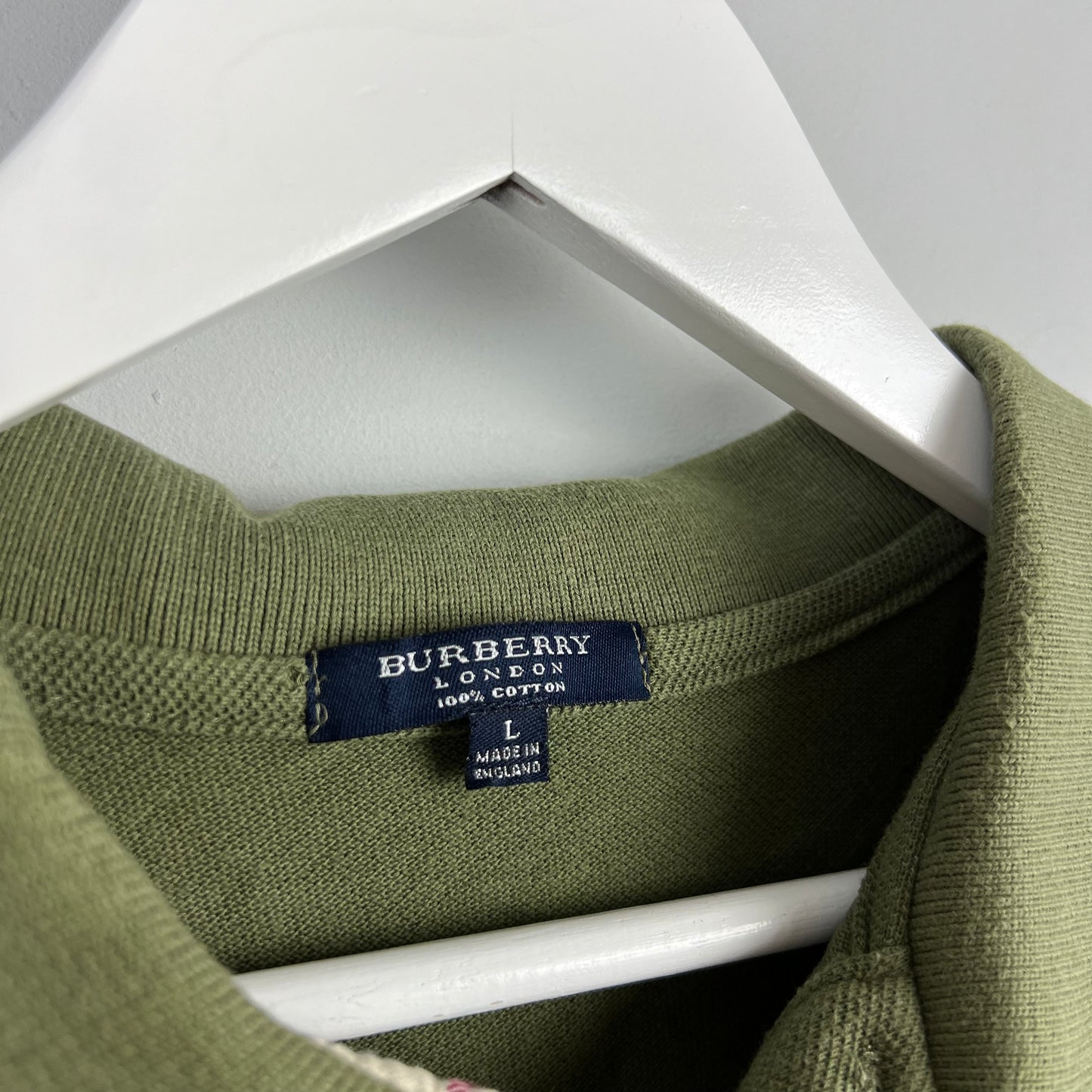 90’s Burberry Polo Shirt (L)