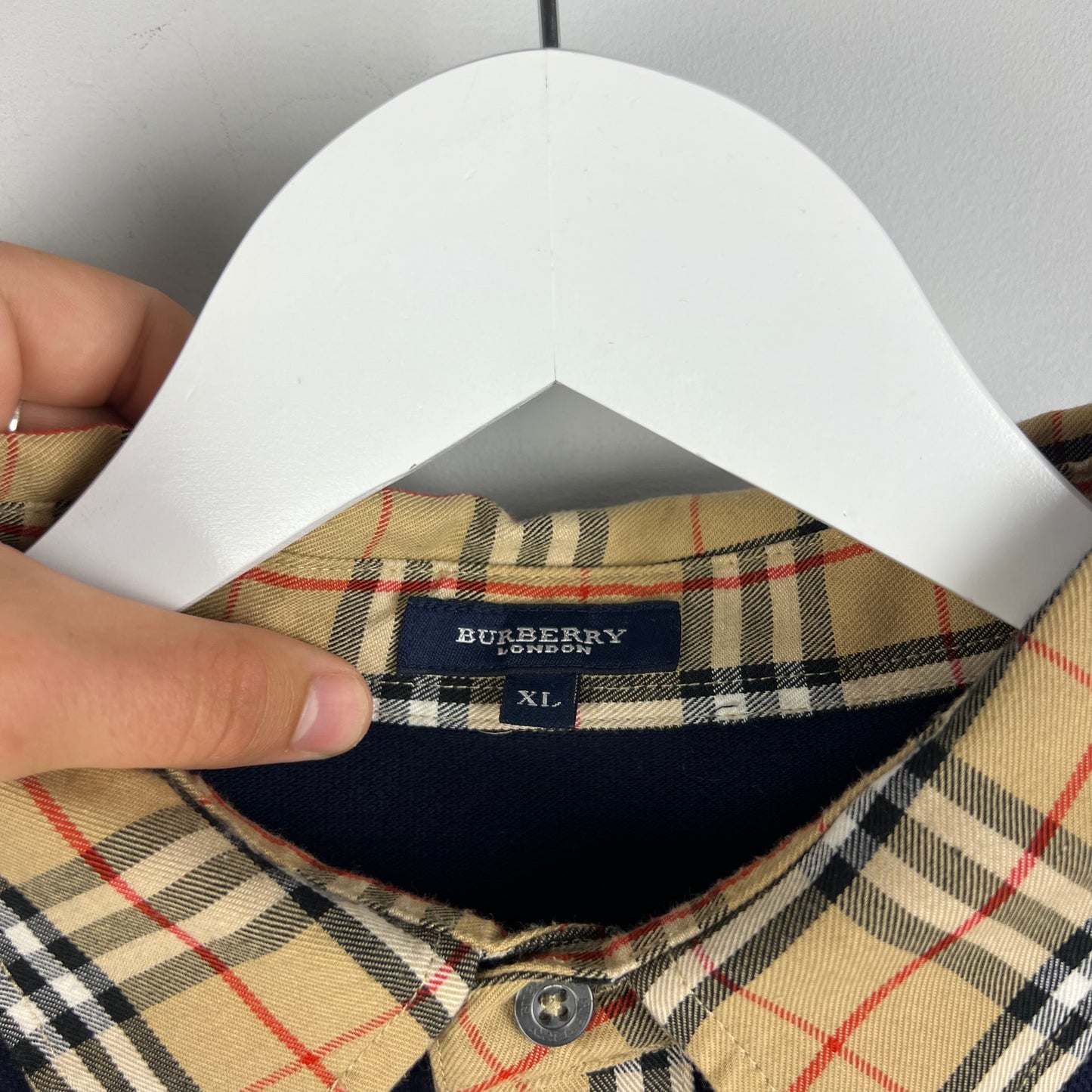 Vintage Burberry Polo Shirt (L)
