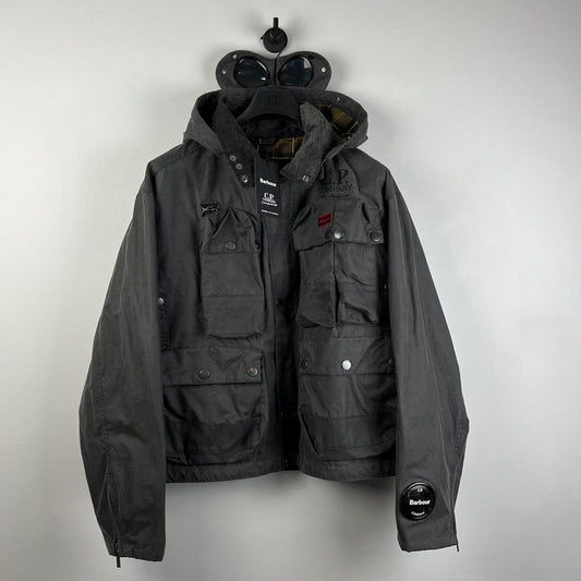 CP Company x Barbour Multi Pocket 500 Mille Waxed Jacket (XL)