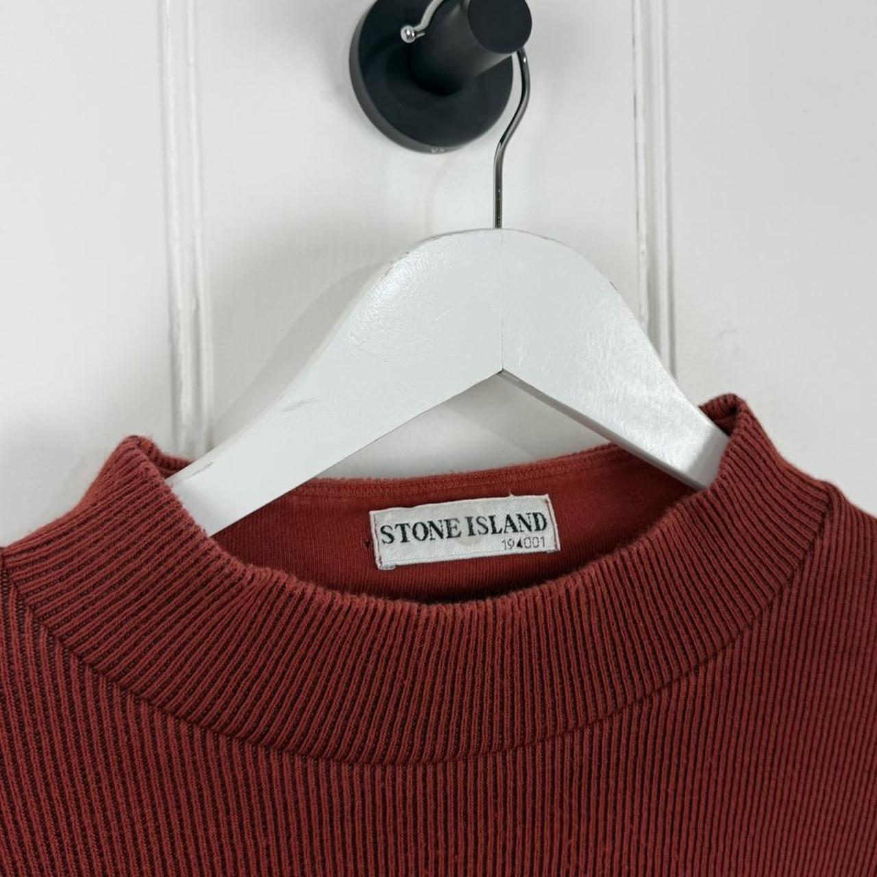 Early 2000’s Stone Island Ribbed Cotton Jumper (XL)