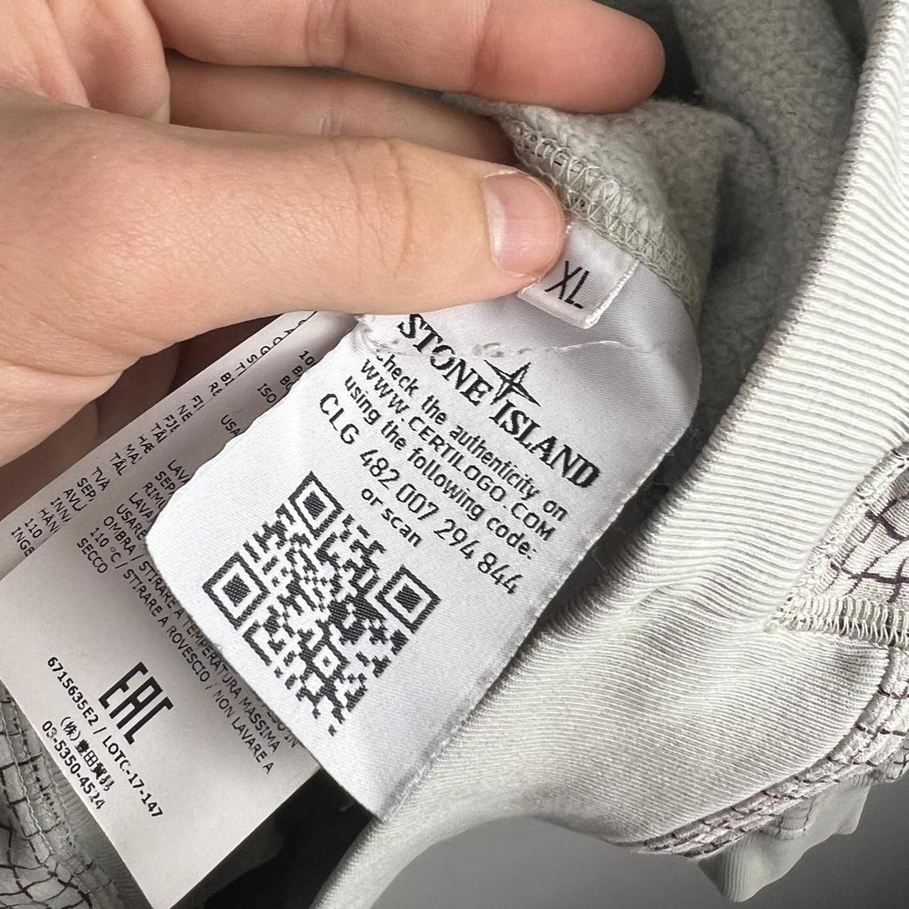 Stone Island Grid Check Camo Sweatshirt (XL)