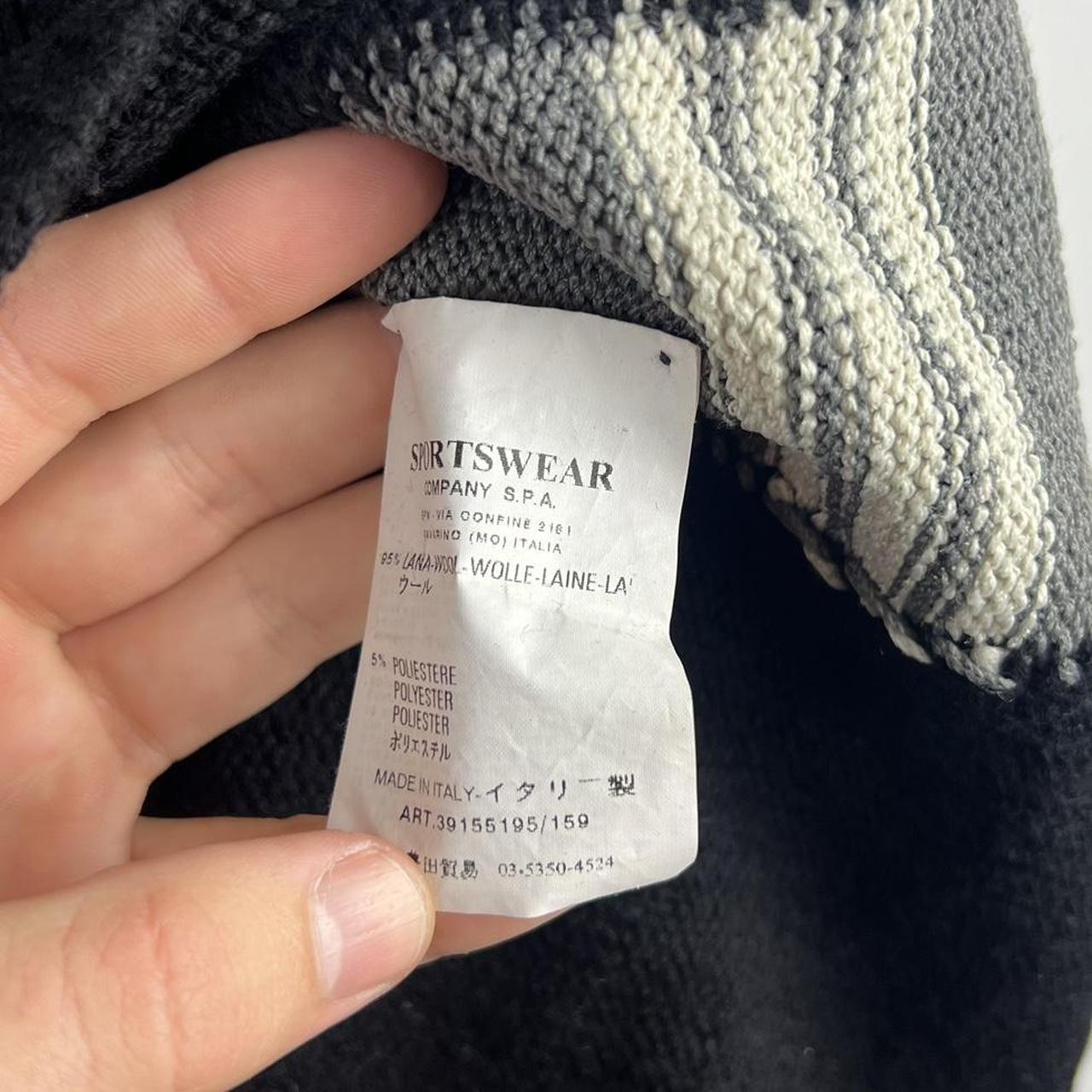 00’s Stone Island Zip Up Knit Jumper (M)