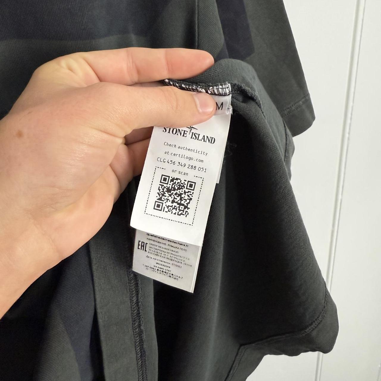 Stone Island Striped Marina Polo Shirt (M)