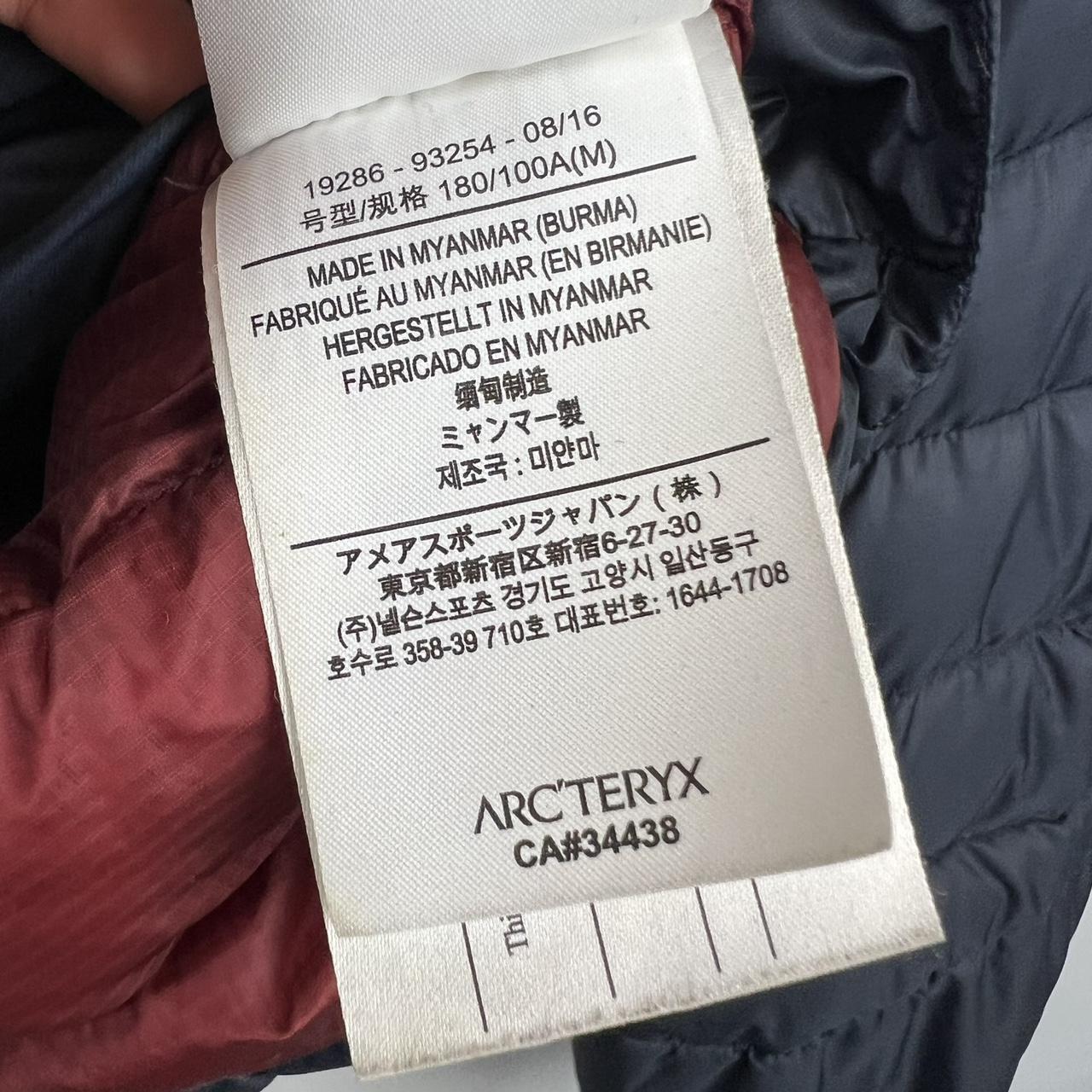 Arcteryx Thorium LT Puffer Jacket (M)
