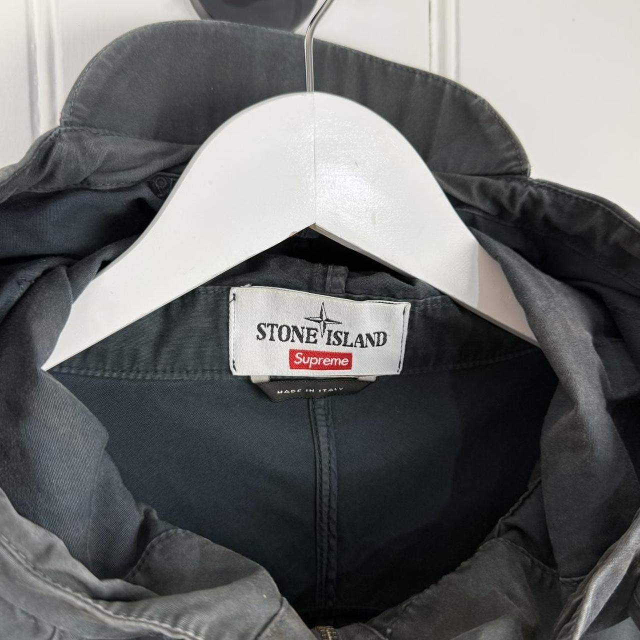 Stone Island x Supreme Brushed Cotton Camo Riot Mask Jacket (L)
