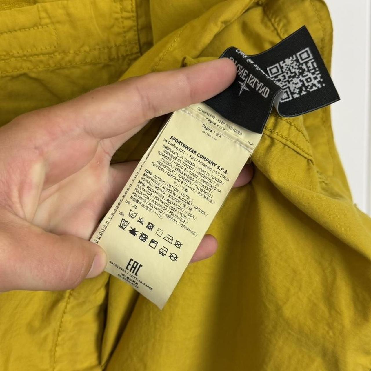 Stone Island Pullover Smock Jacket in Yellow (M)
