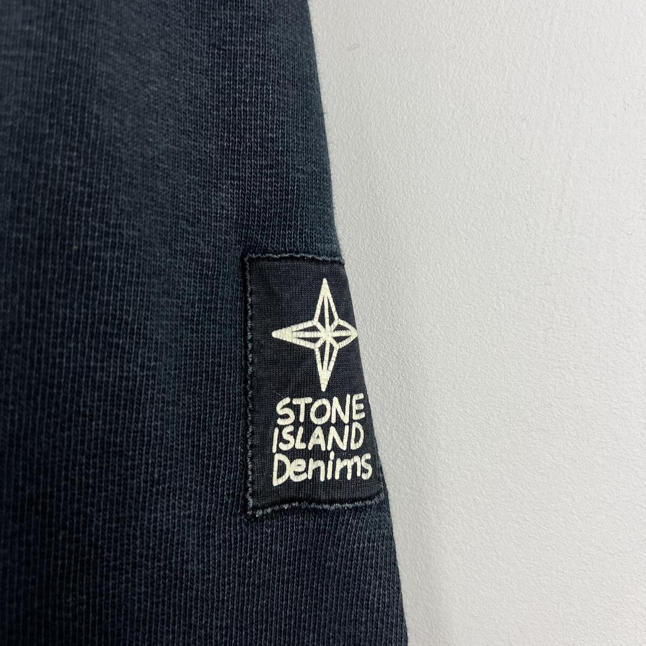 Stone Island Denims Logo Quarter Zip (L)