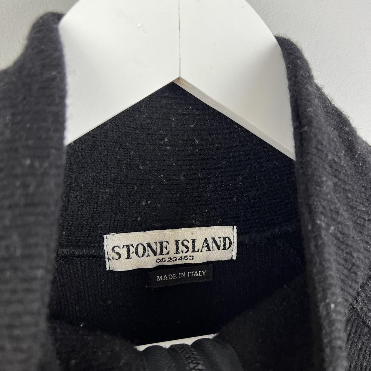 Stone Island Ribbed Knit Q Zip (L)