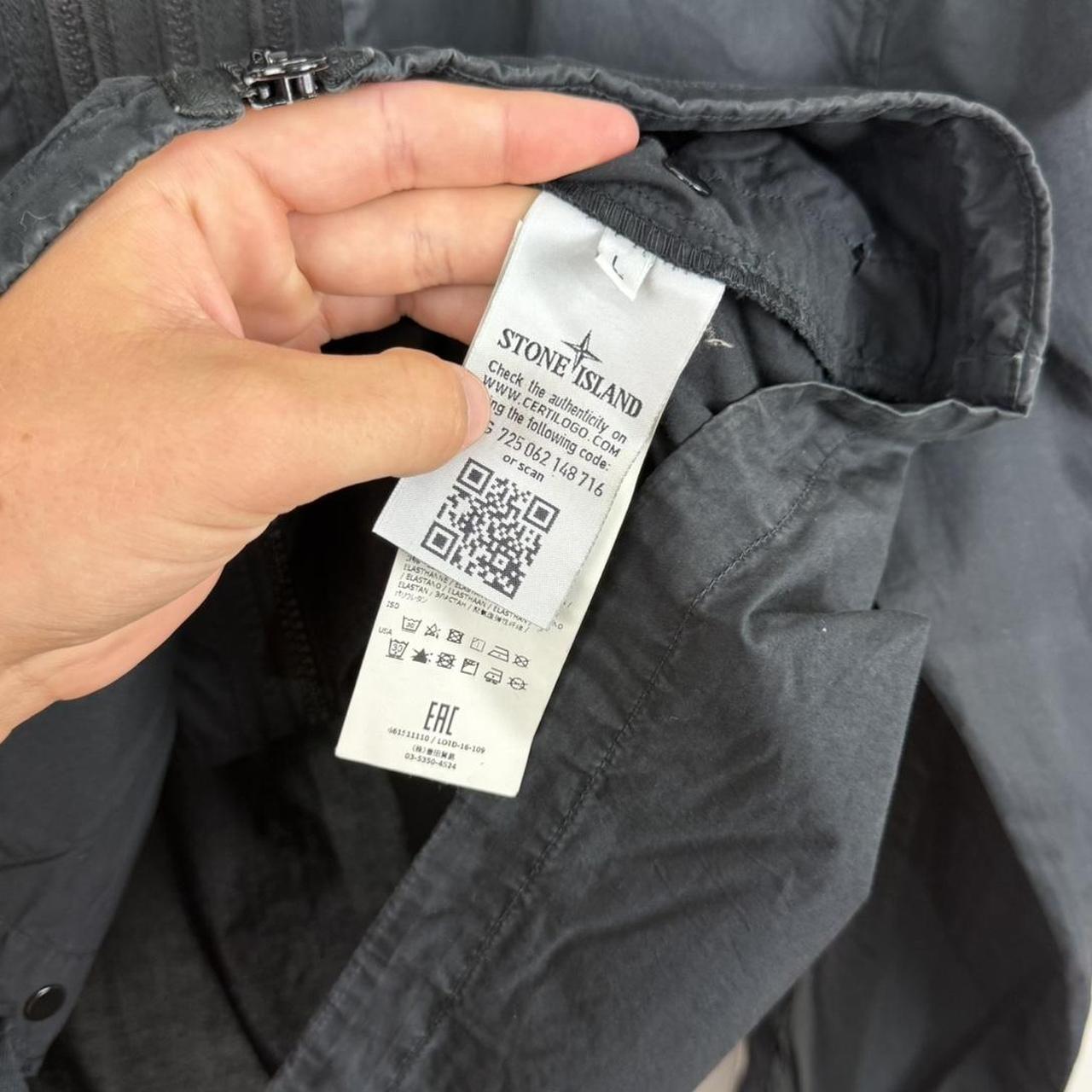 Stone Island Zip Canvas Hooded Jacket (L)