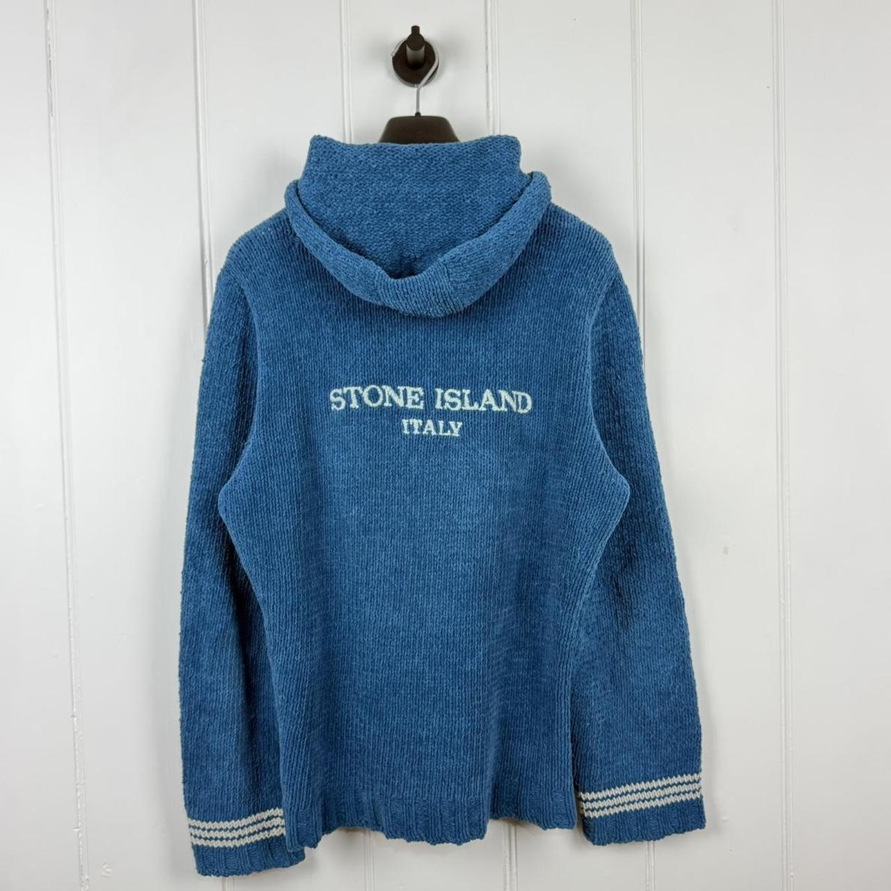 Mid 2000’s Stone Island Chenille Knit Pullover Hoodie (M/L)