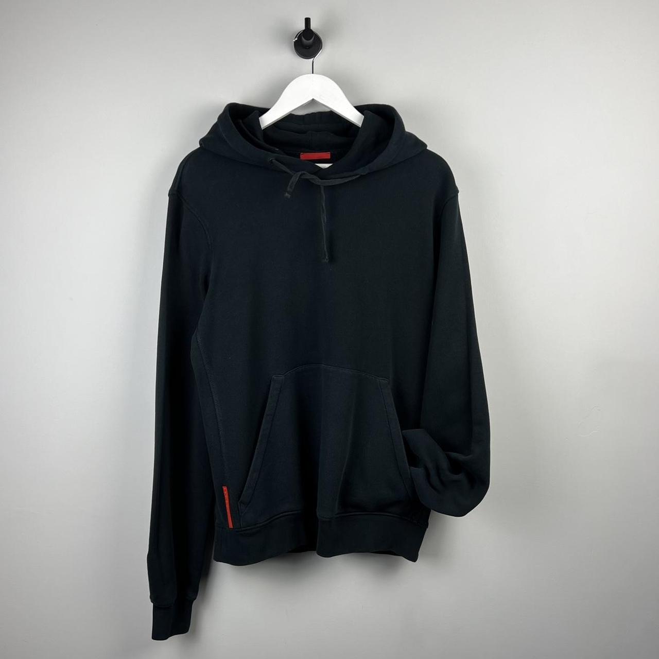 00’s Prada Red Tab Logo Hoodie (L)