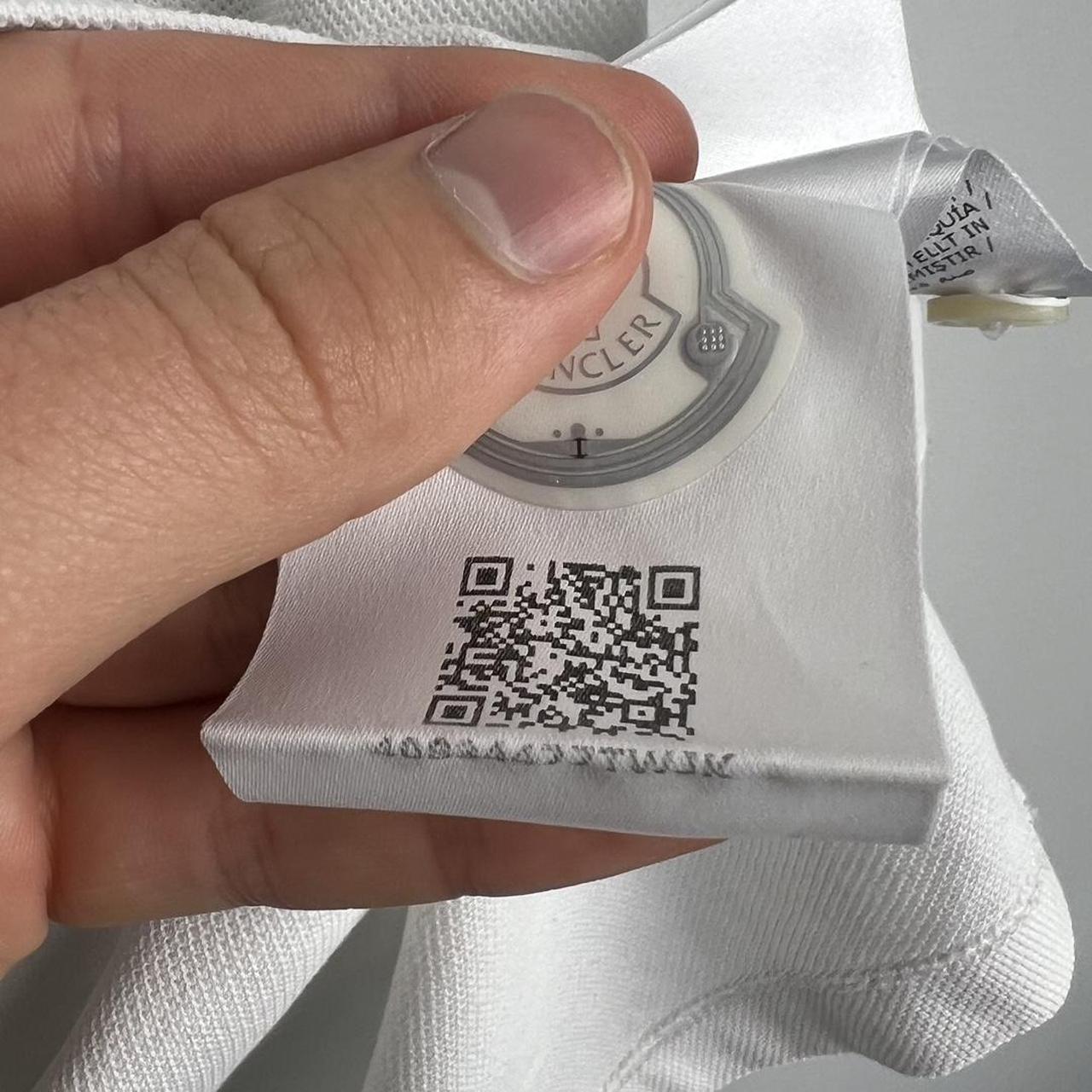 Moncler Felt / Rubber Logo Polo Shirt (L)