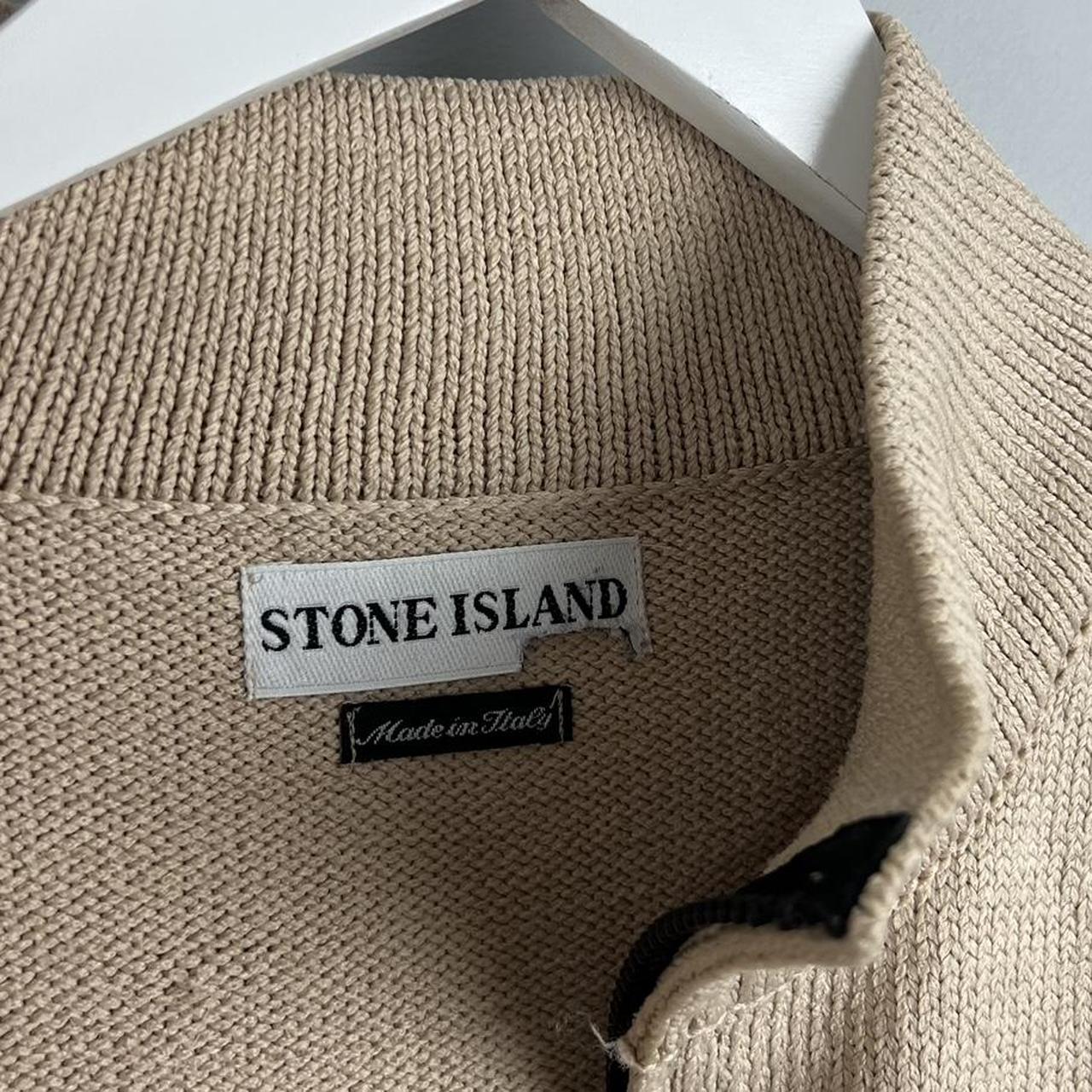 Stone Island Zip Up Knit Jumper (M)