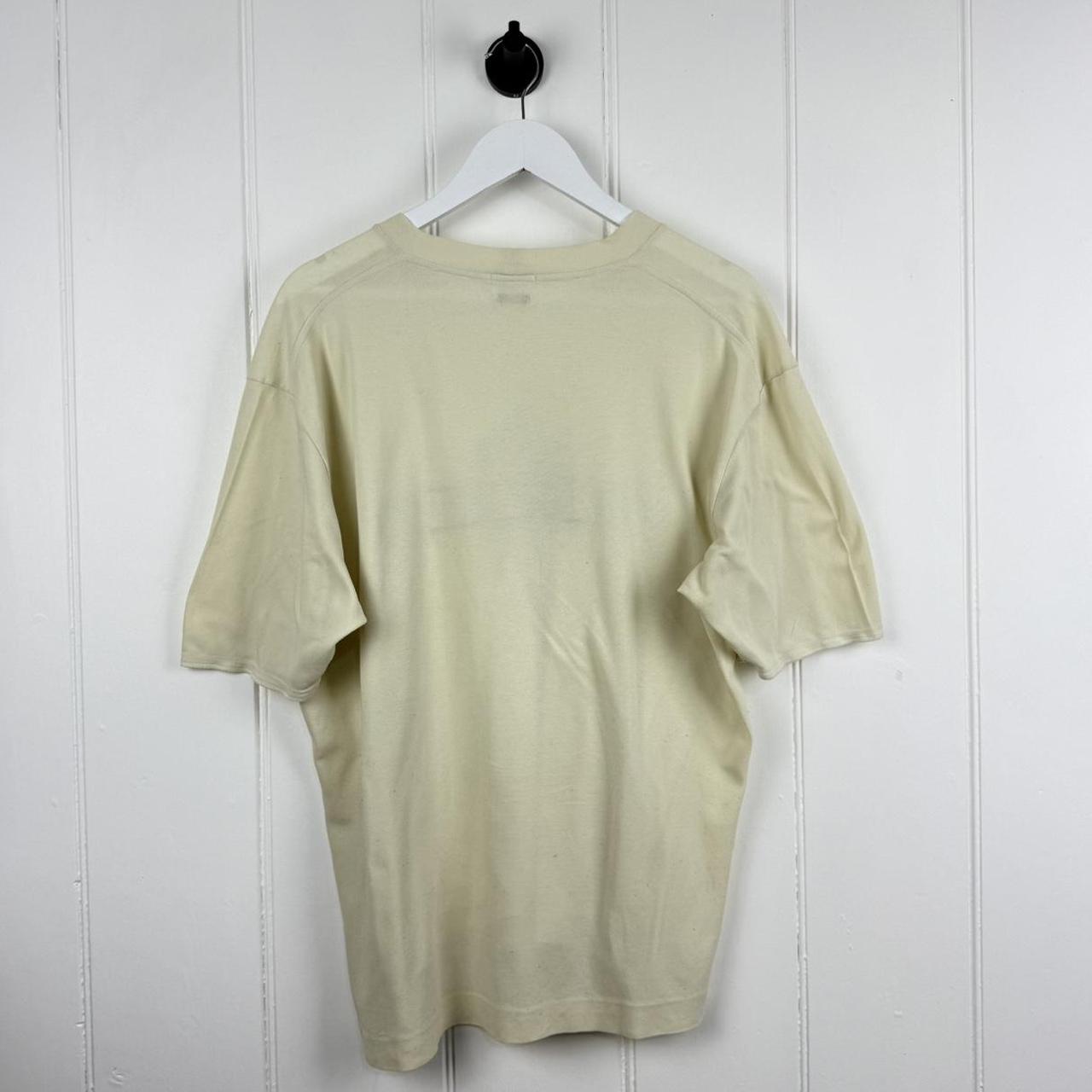 00’s Stone Island Embroidered Logo T-Shirt Cream (L)