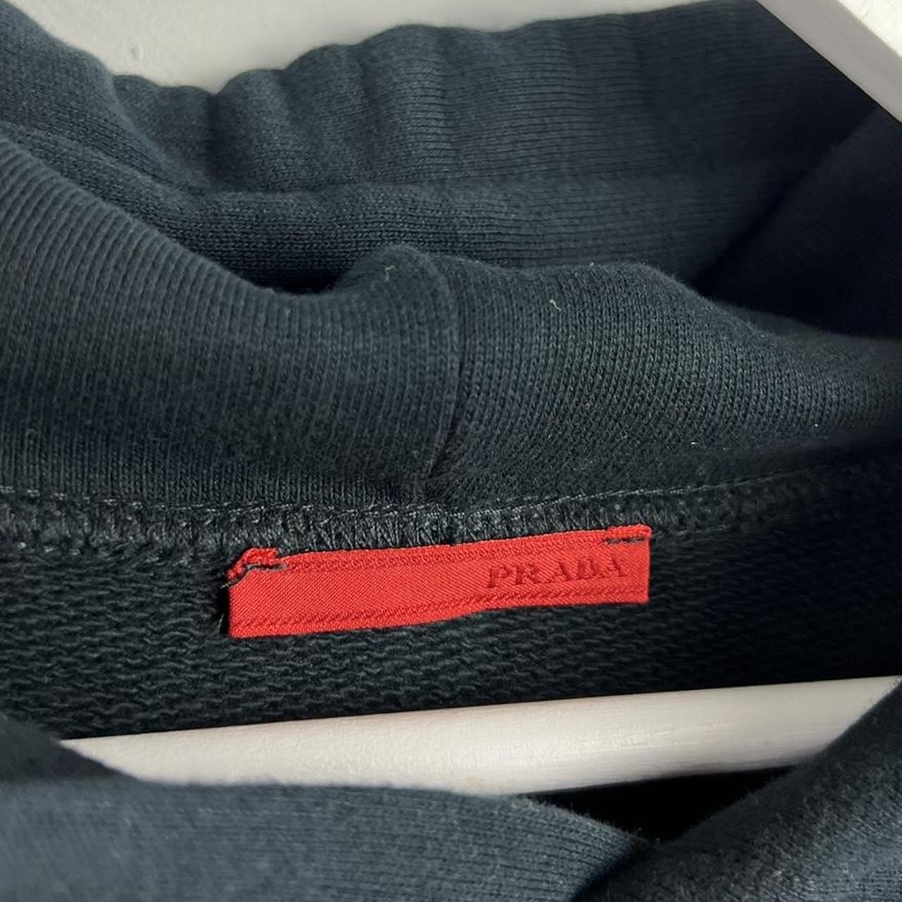 00’s Prada Red Tab Logo Hoodie (L)