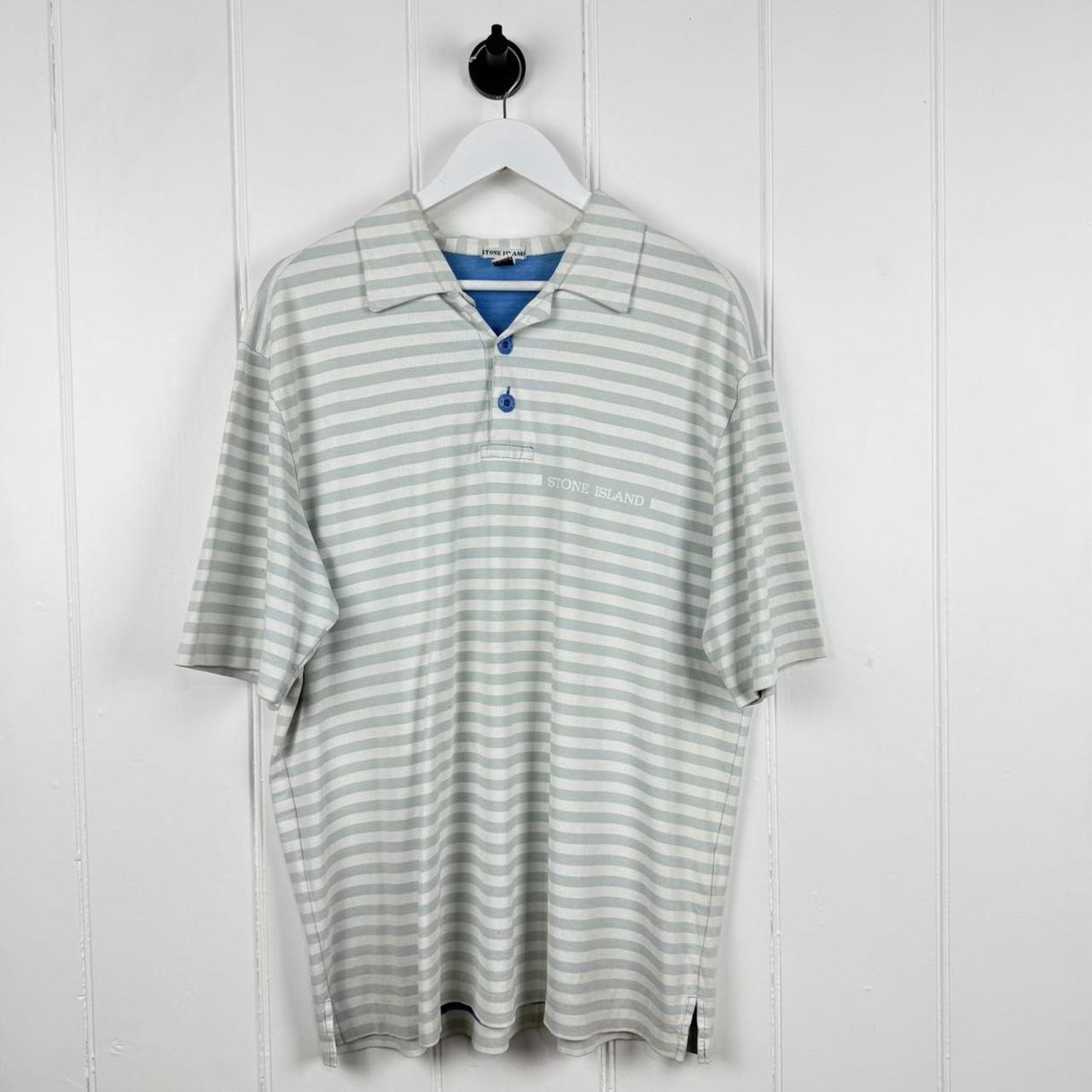2000’s Stone Island Striped Polo (XXL)