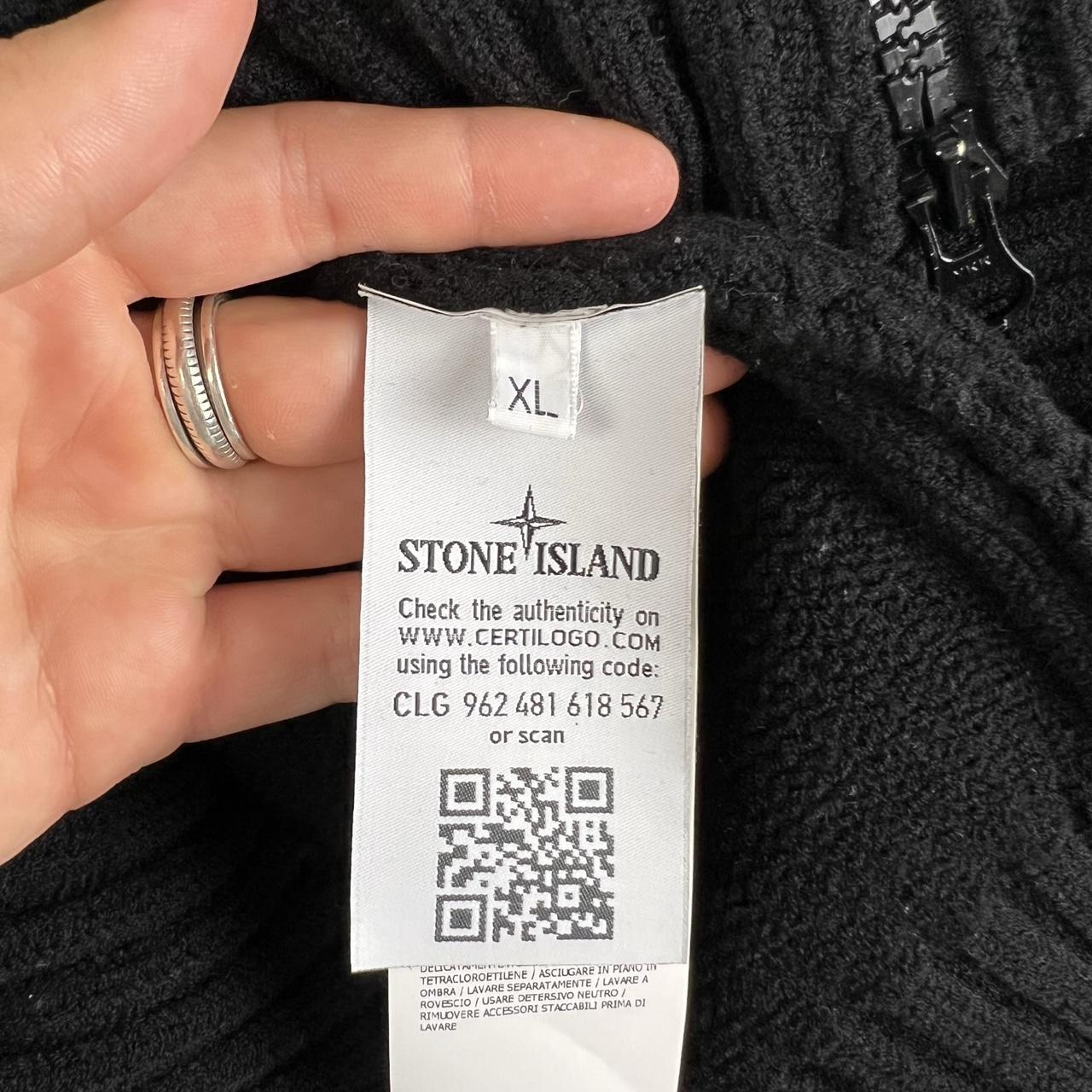 Stone Island Zip Up Knit Jumper