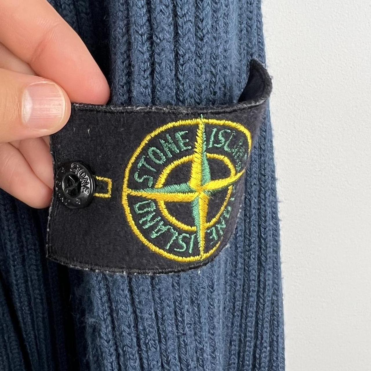 00’s Stone Island Ribbed Knit Zip Jumper (M)