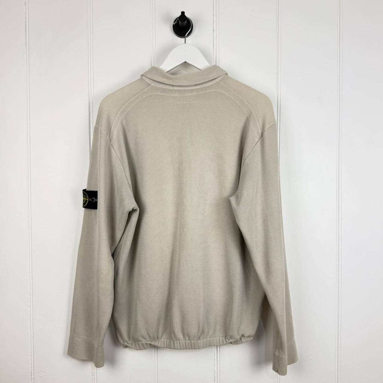Early 00s Stone Island Ribbed Cotton Jumper (L)
